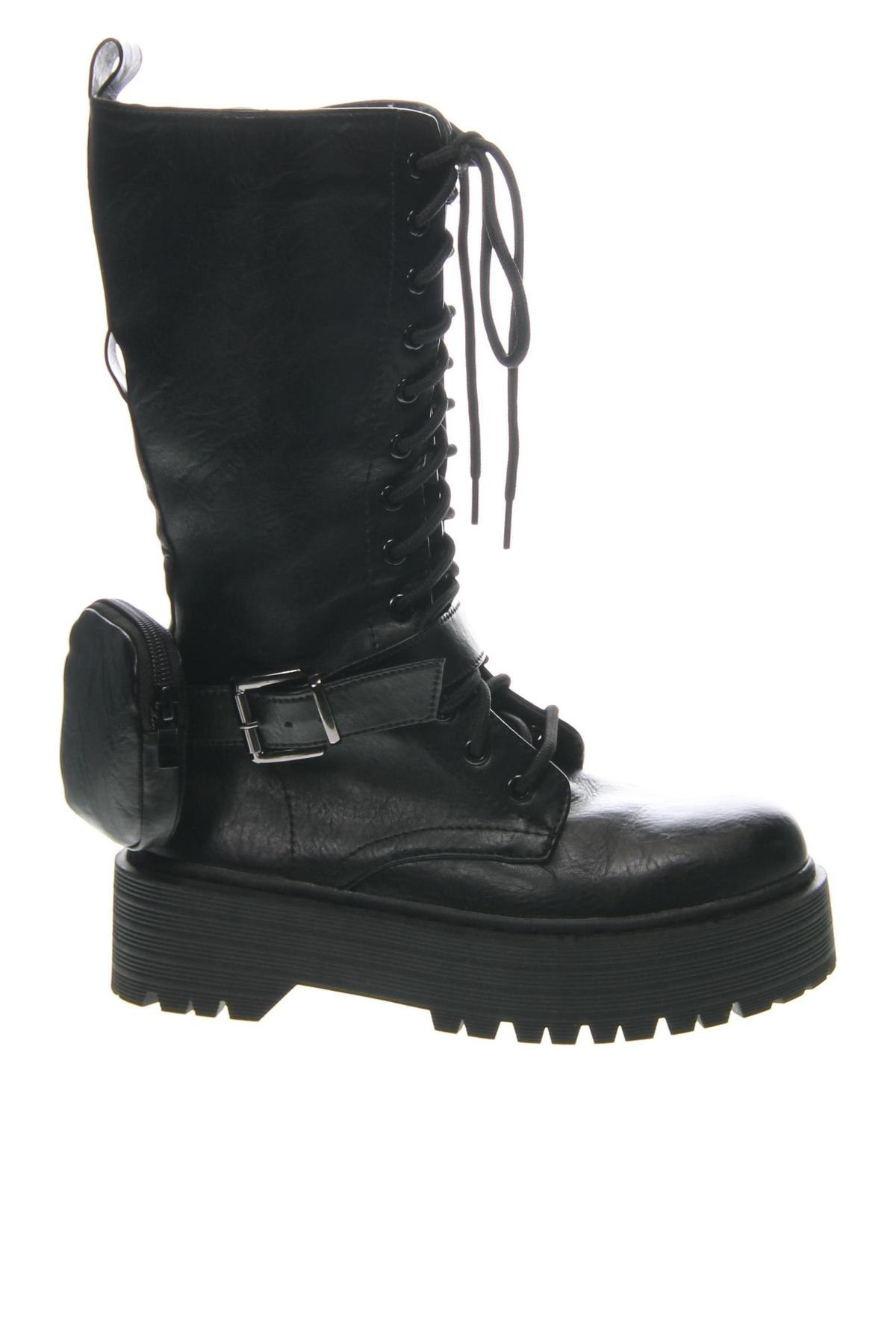 Botine de damă Ideal Shoes, Mărime 38, Culoare Negru, Preț 111,99 Lei