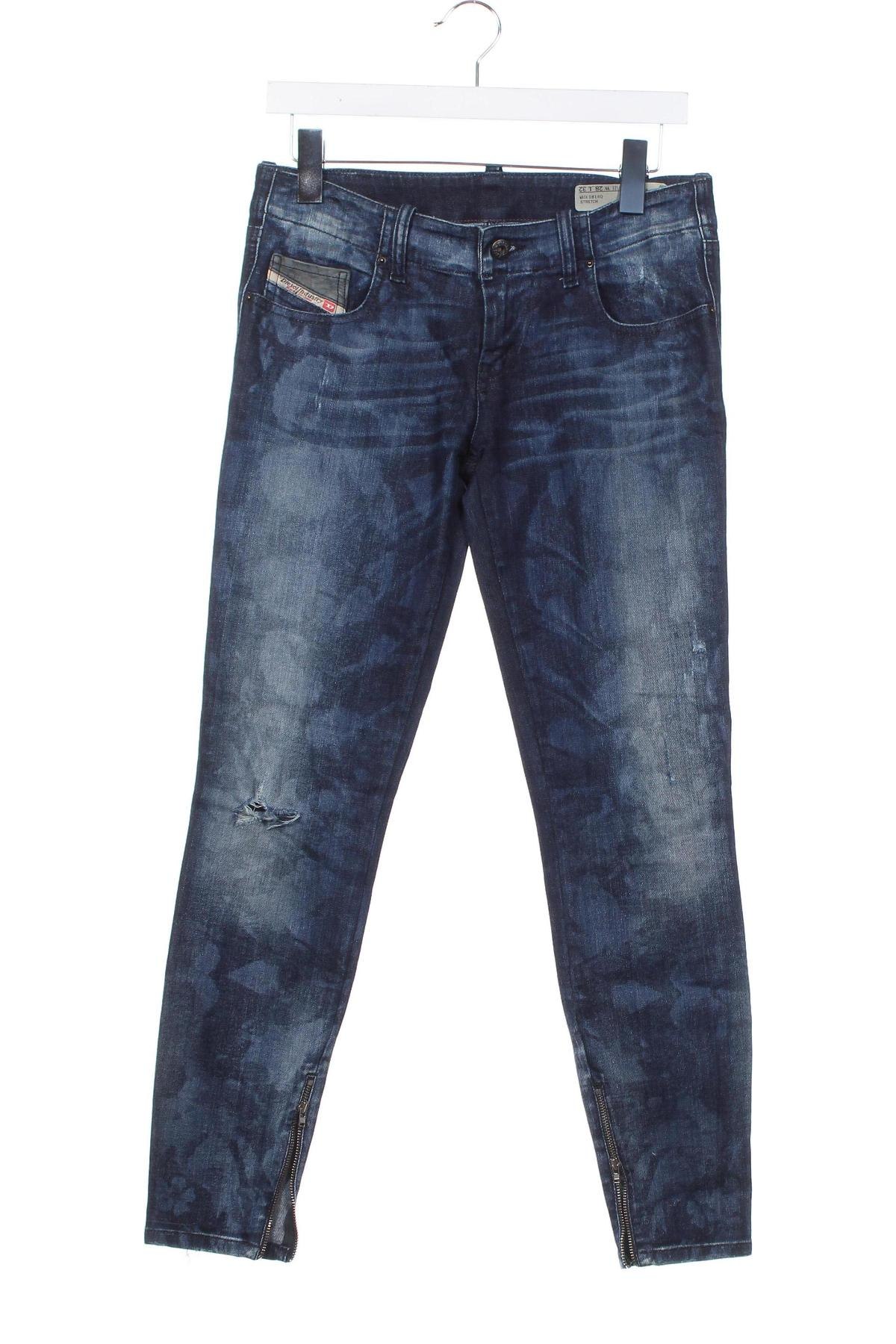 Damskie jeansy Diesel, Rozmiar M, Kolor Niebieski, Cena 299,92 zł