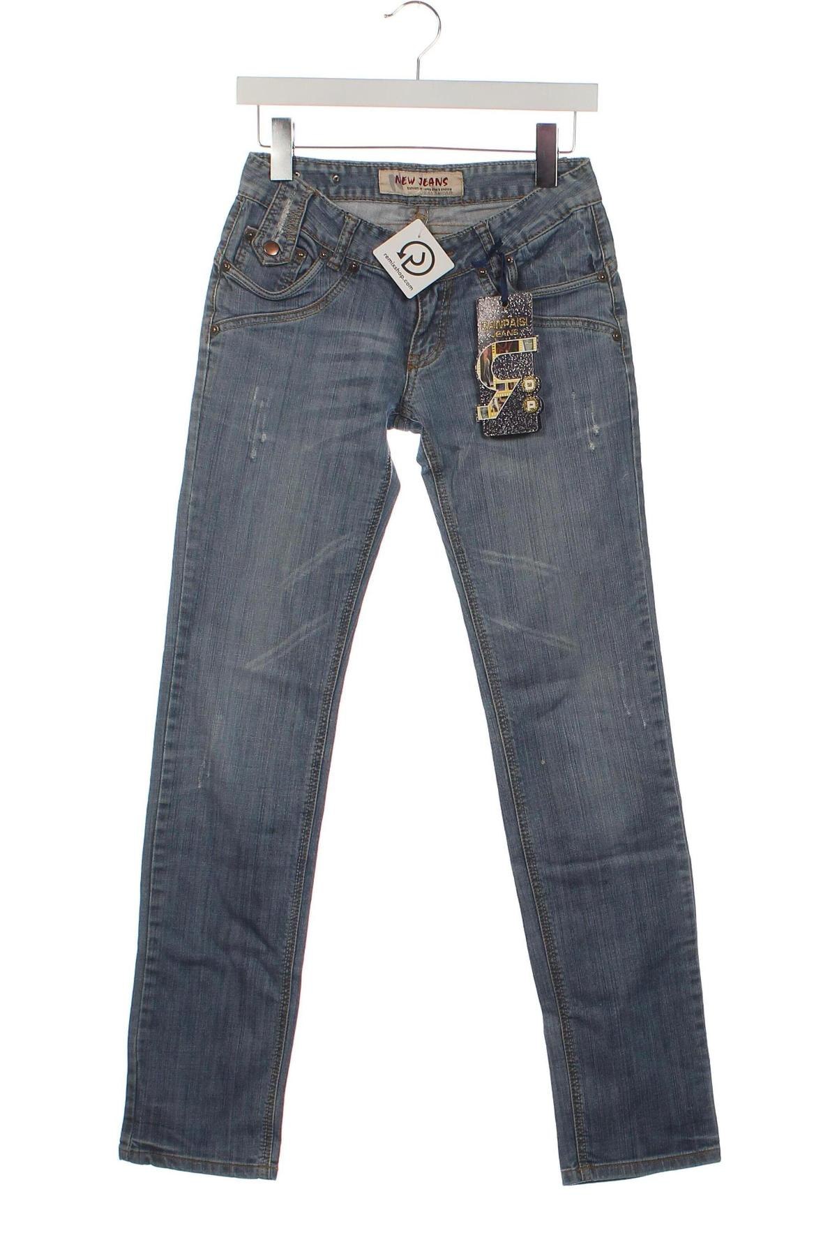 Damskie jeansy New Jeans, Rozmiar S, Kolor Niebieski, Cena 40,99 zł