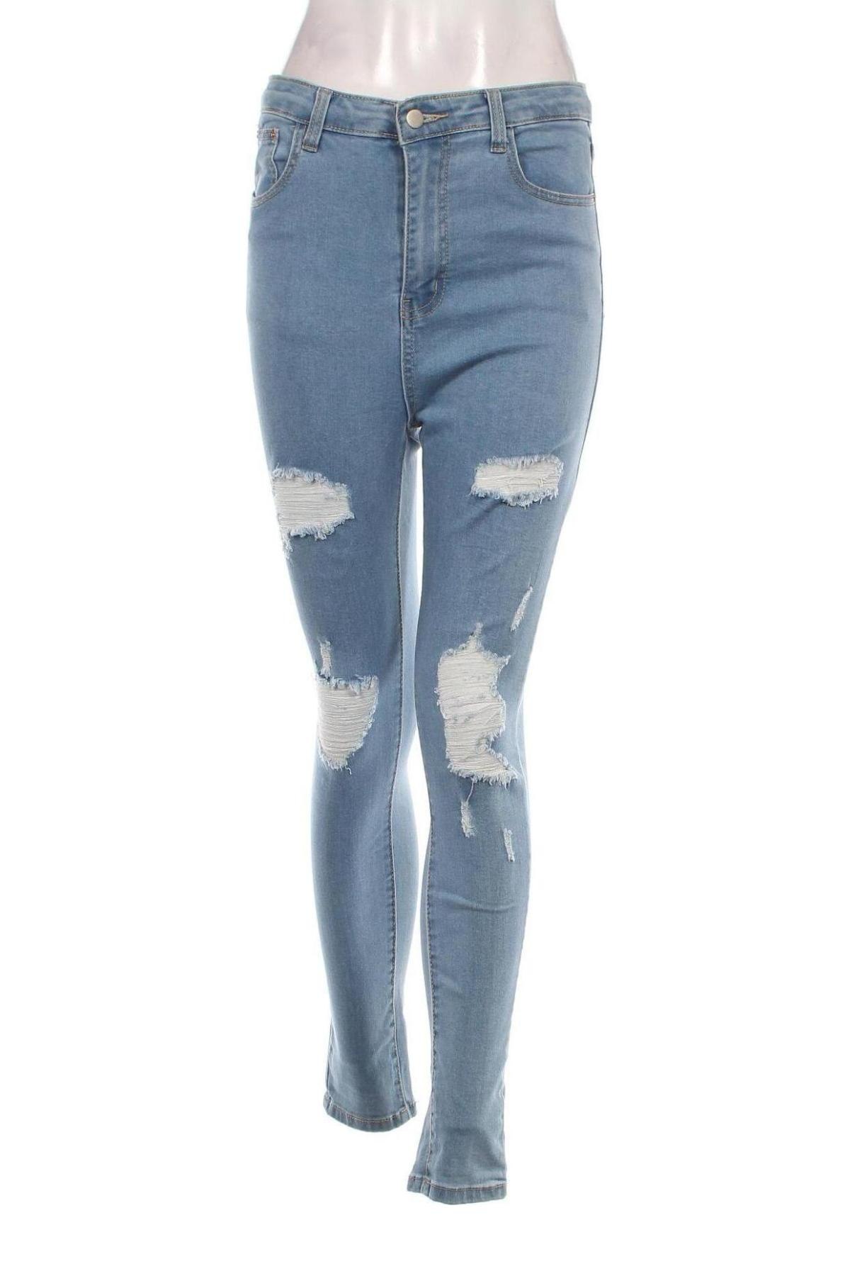 Damskie jeansy Pretty Little Thing, Rozmiar M, Kolor Niebieski, Cena 33,99 zł