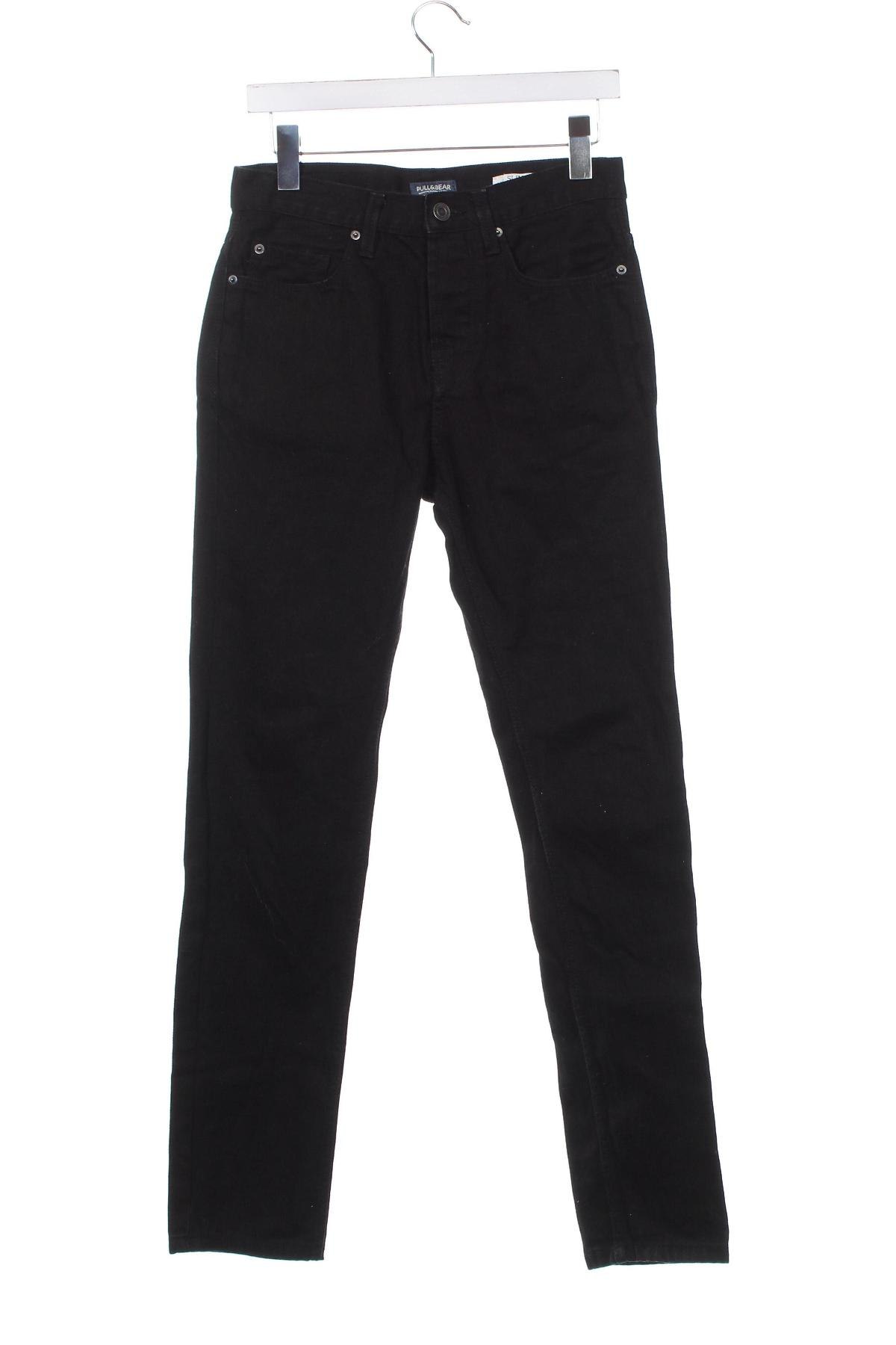 Blugi de femei Pull&Bear, Mărime S, Culoare Negru, Preț 33,99 Lei