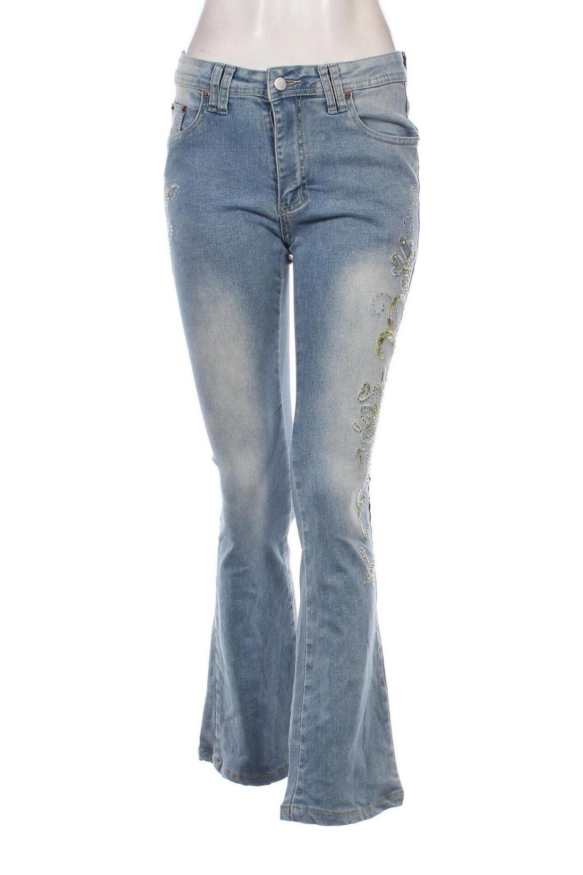 Damen Jeans Romwe, Größe M, Farbe Blau, Preis € 9,49