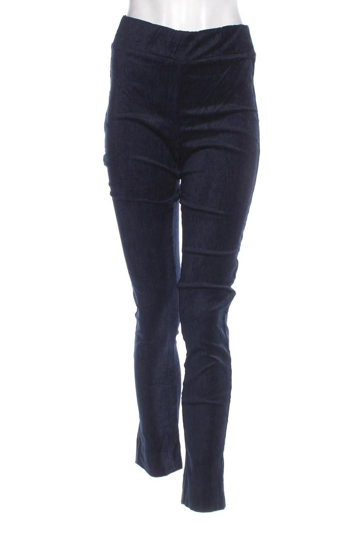 Pantaloni de velvet de femei Blue Illusion, Mărime M, Culoare Albastru, Preț 134,99 Lei