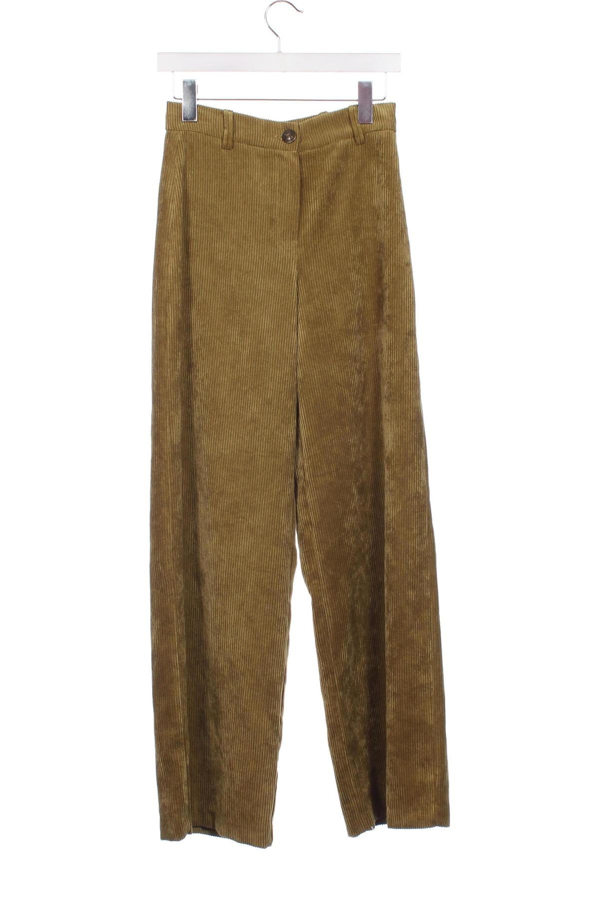 Pantaloni de velvet de femei Lola Liza, Mărime XS, Culoare Verde, Preț 27,99 Lei