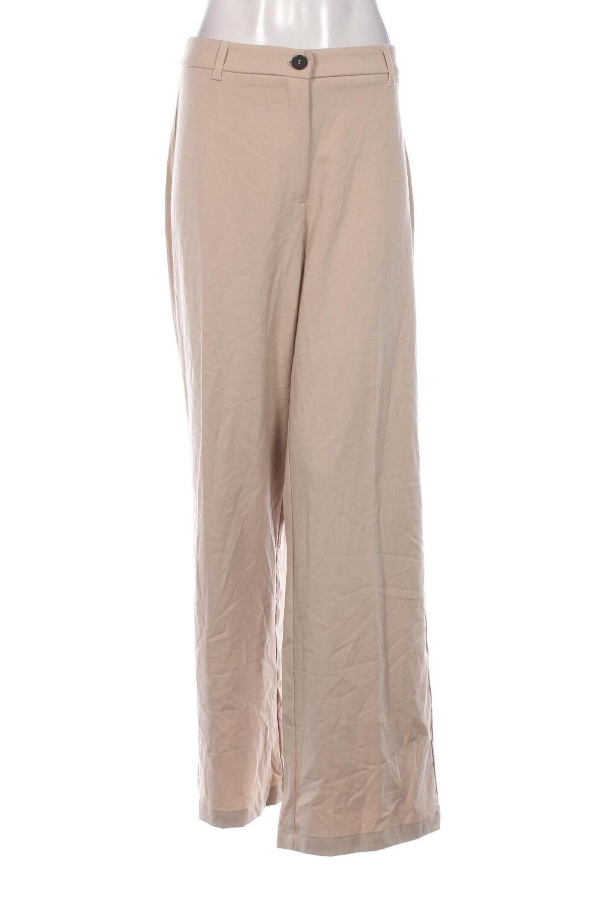 Damenhose Bershka, Größe L, Farbe Beige, Preis 9,49 €