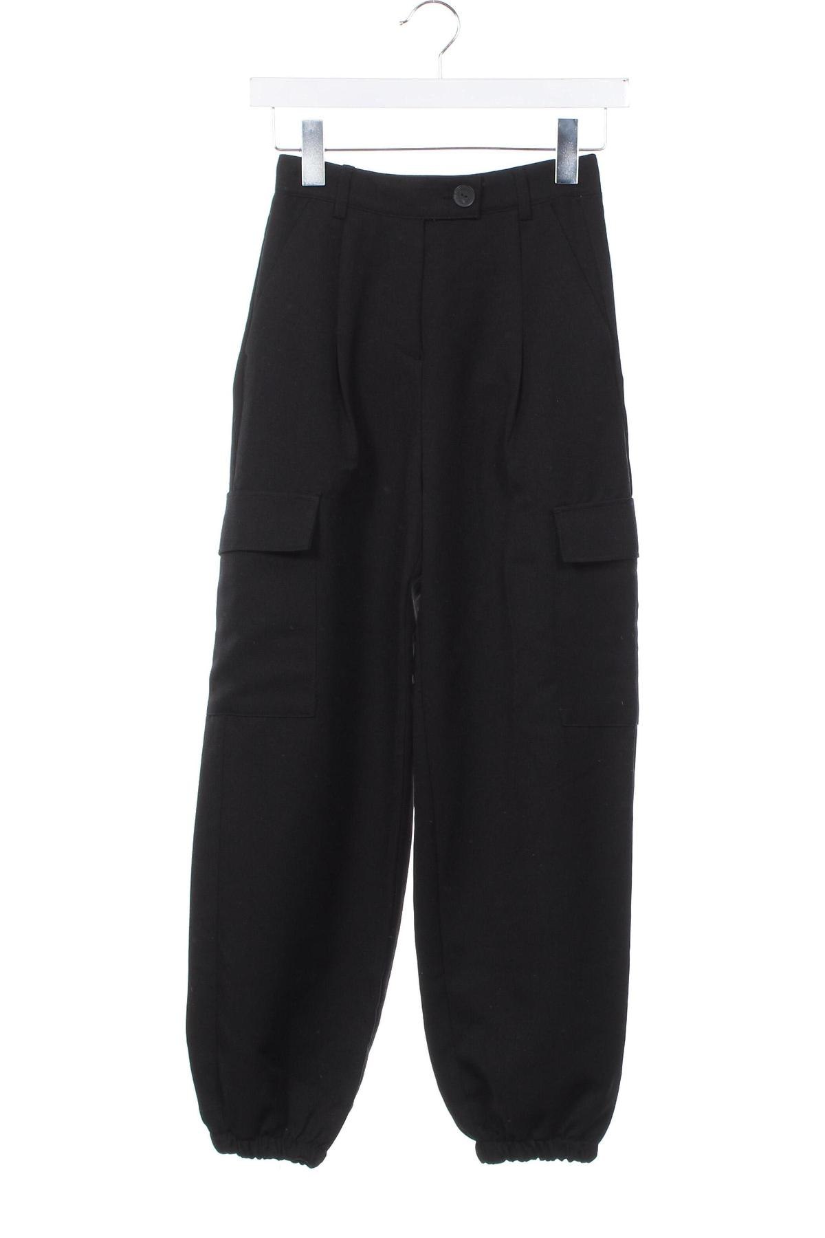 Pantaloni de femei Bershka, Mărime XS, Culoare Negru, Preț 44,99 Lei