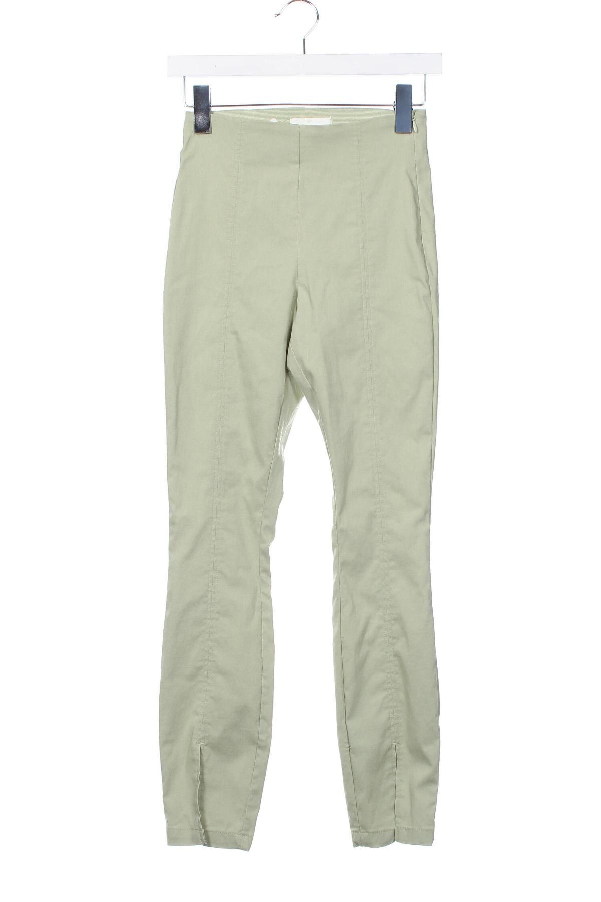 Pantaloni de femei H&M, Mărime XS, Culoare Verde, Preț 36,99 Lei