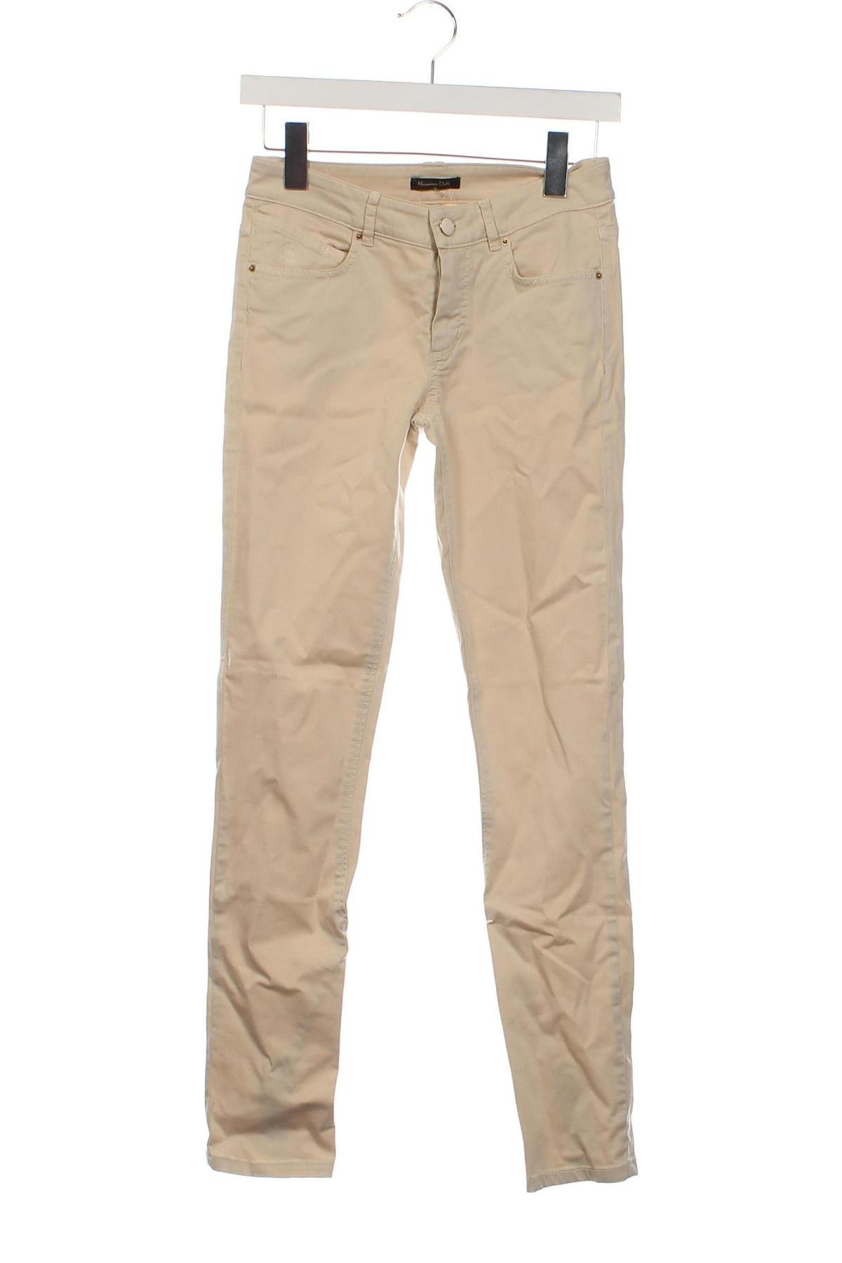 Pantaloni de femei Massimo Dutti, Mărime XS, Culoare Bej, Preț 110,99 Lei