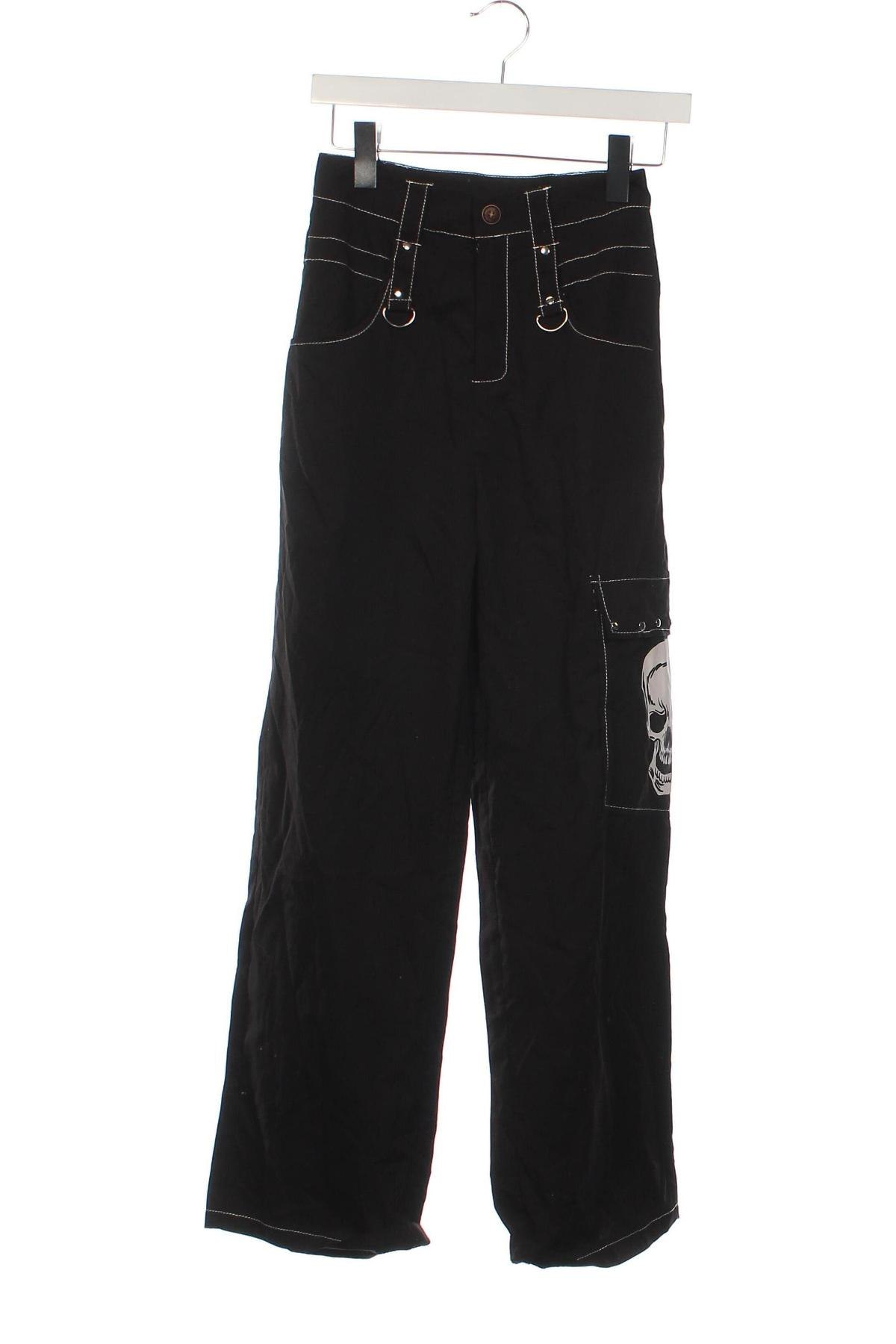 Pantaloni de femei Romwe, Mărime XS, Culoare Negru, Preț 43,99 Lei