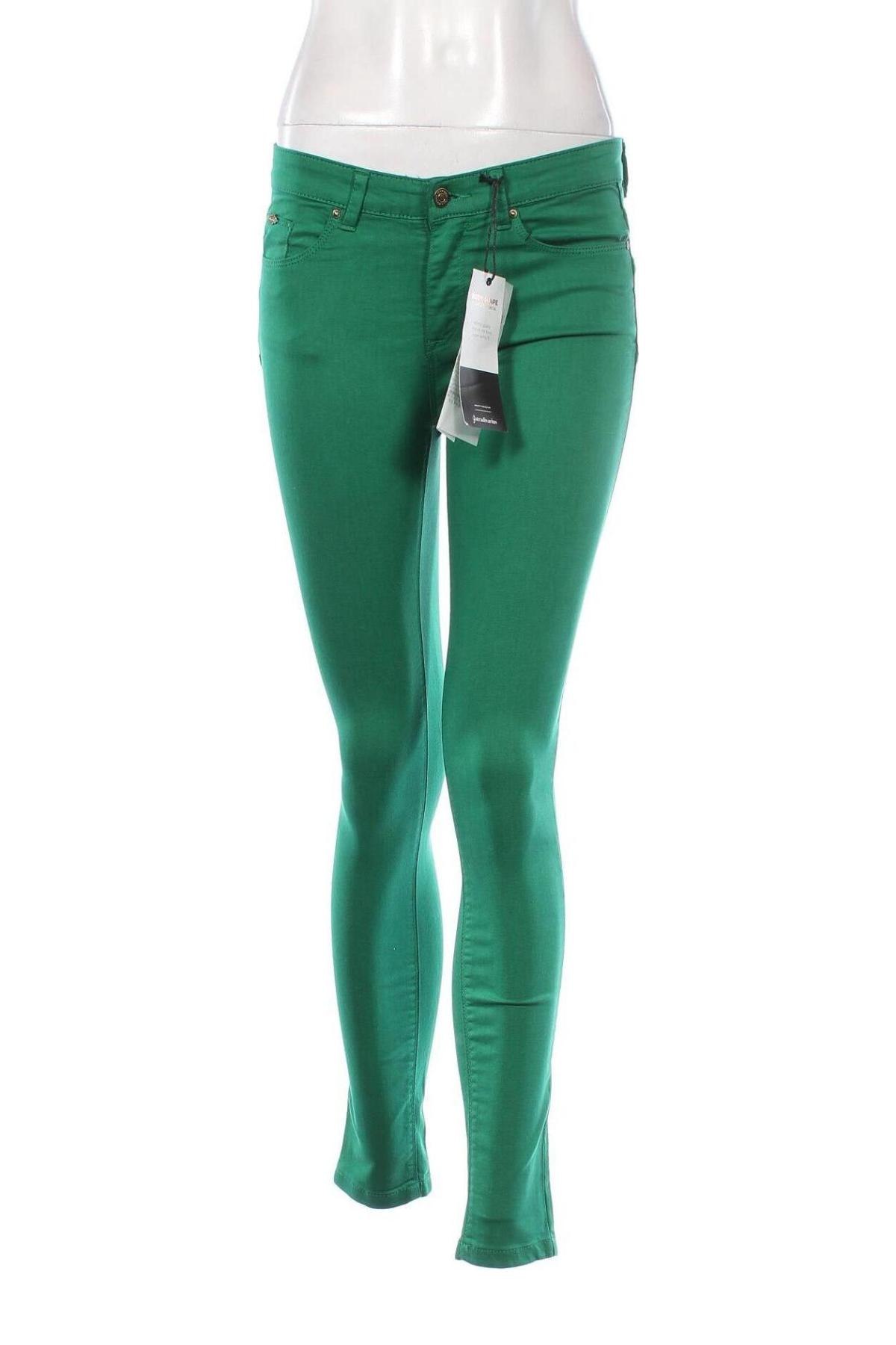 Pantaloni de femei Stradivarius, Mărime S, Culoare Verde, Preț 113,19 Lei