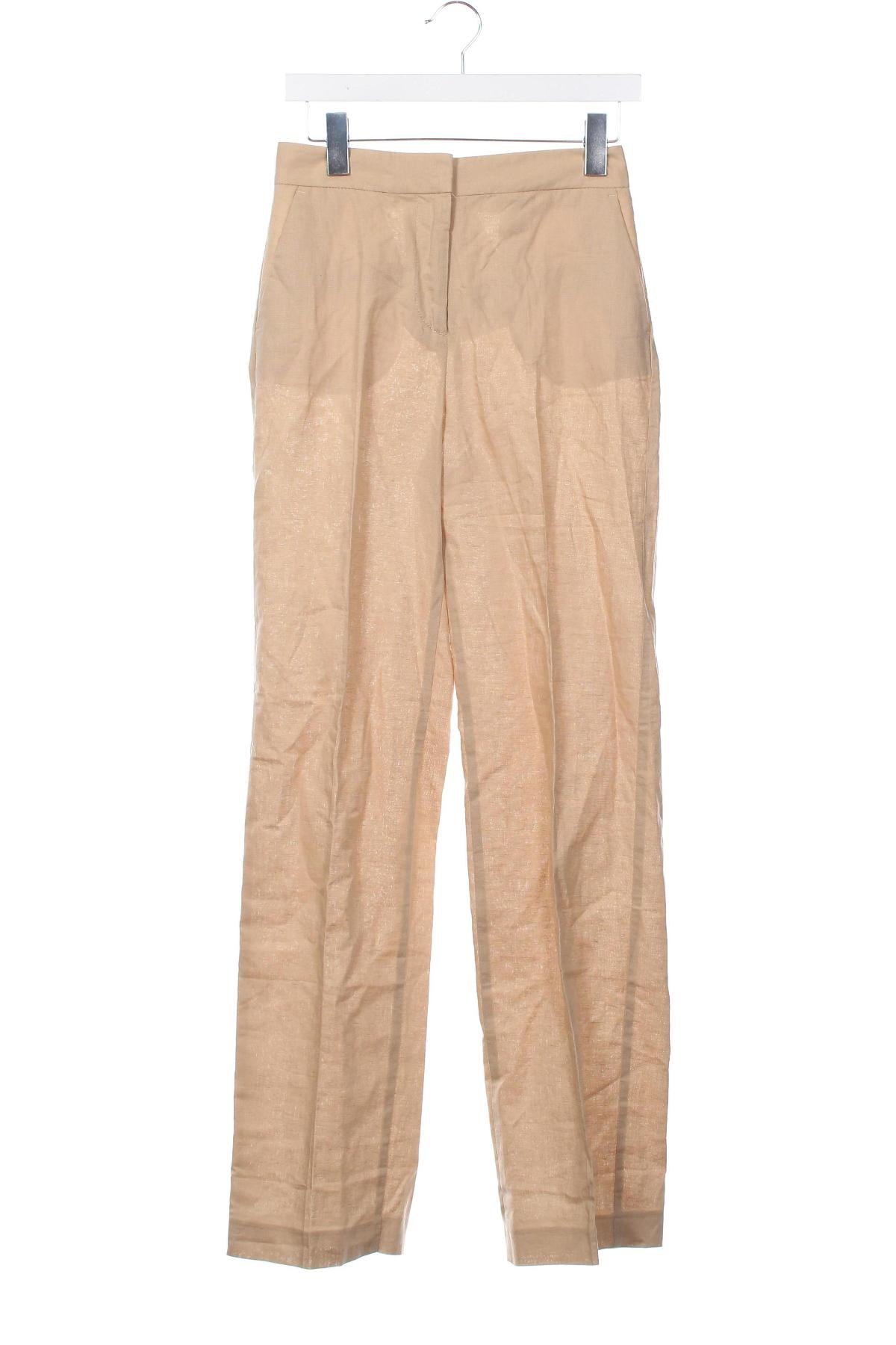 Damenhose Zara, Größe XS, Farbe Beige, Preis 19,84 €