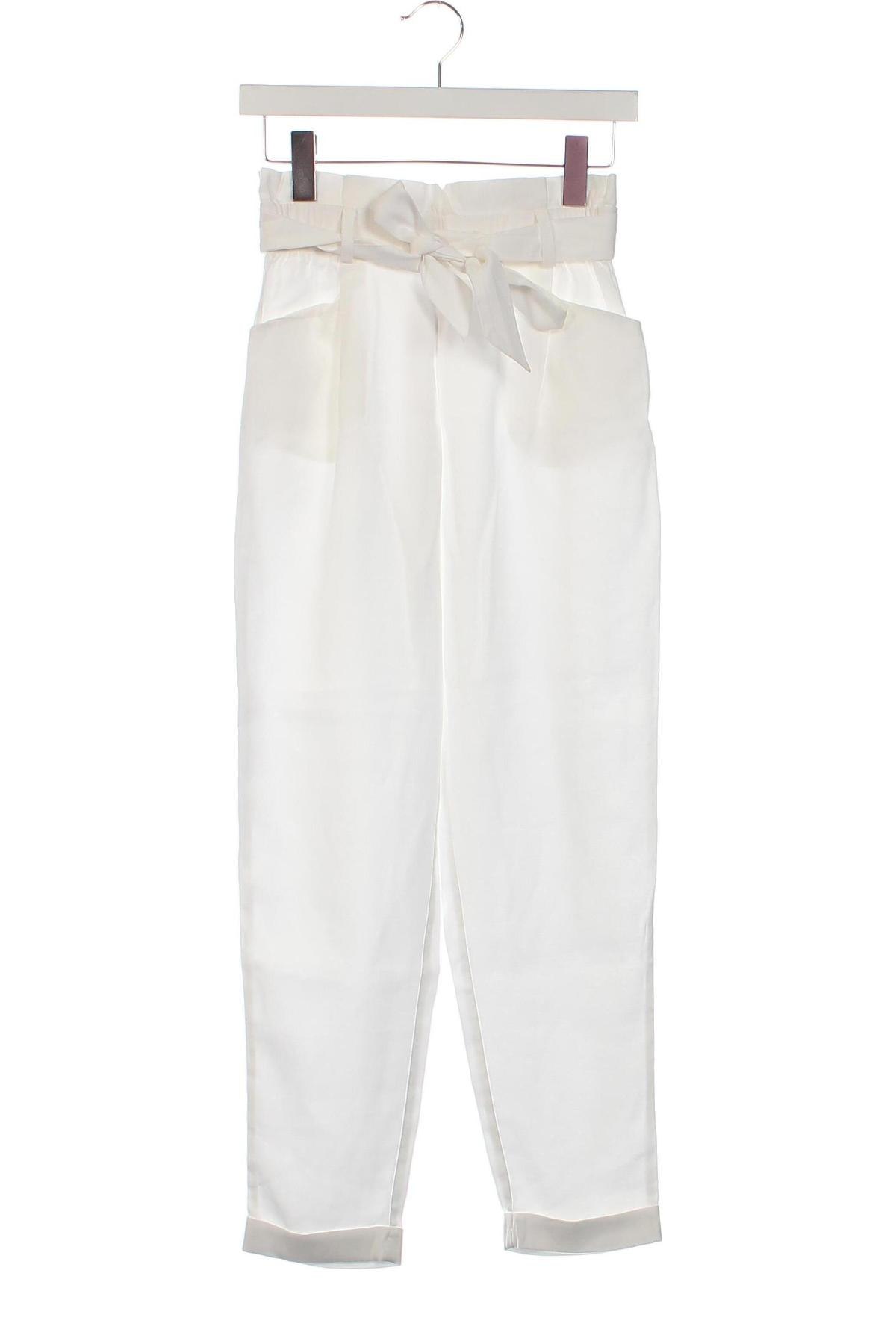 Pantaloni de femei Zara Trafaluc, Mărime XS, Culoare Alb, Preț 30,99 Lei