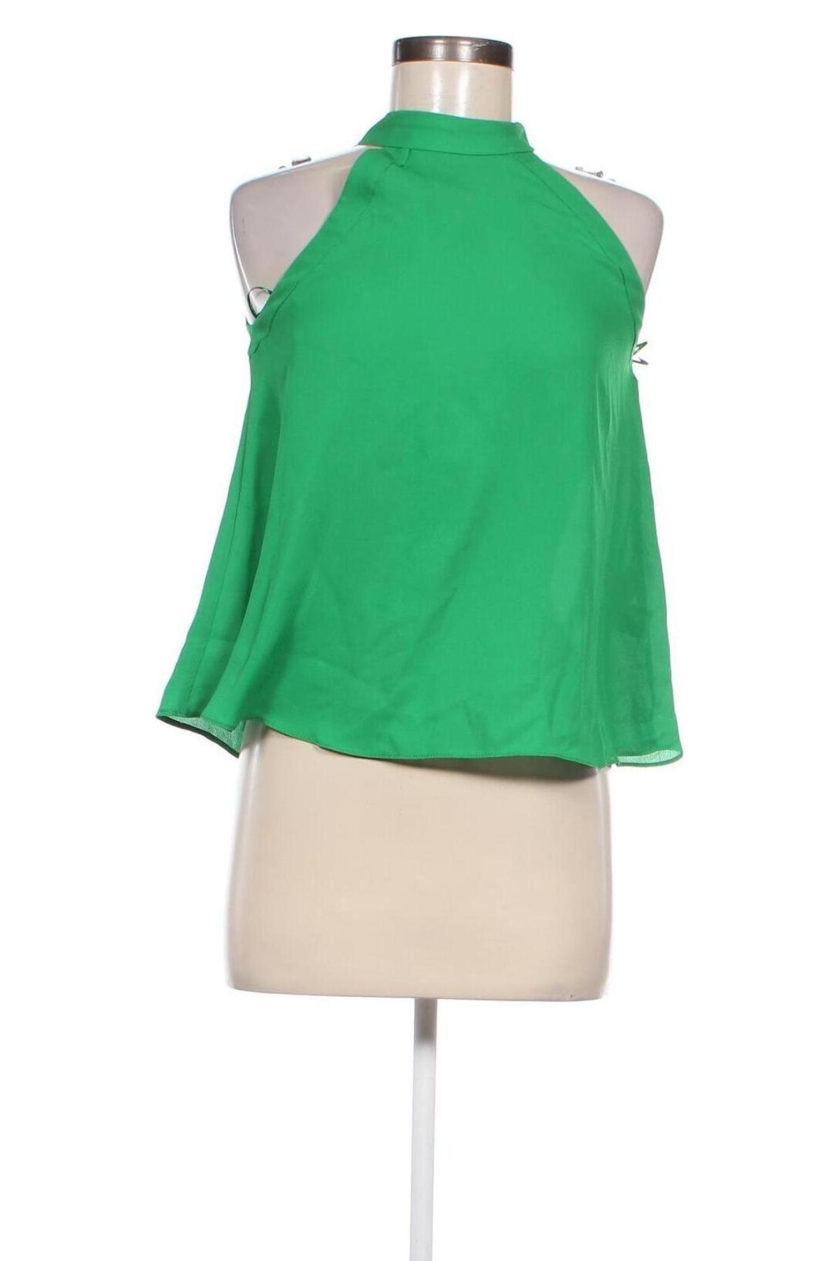 Tricou de damă Zara Trafaluc, Mărime XS, Culoare Verde, Preț 36,49 Lei