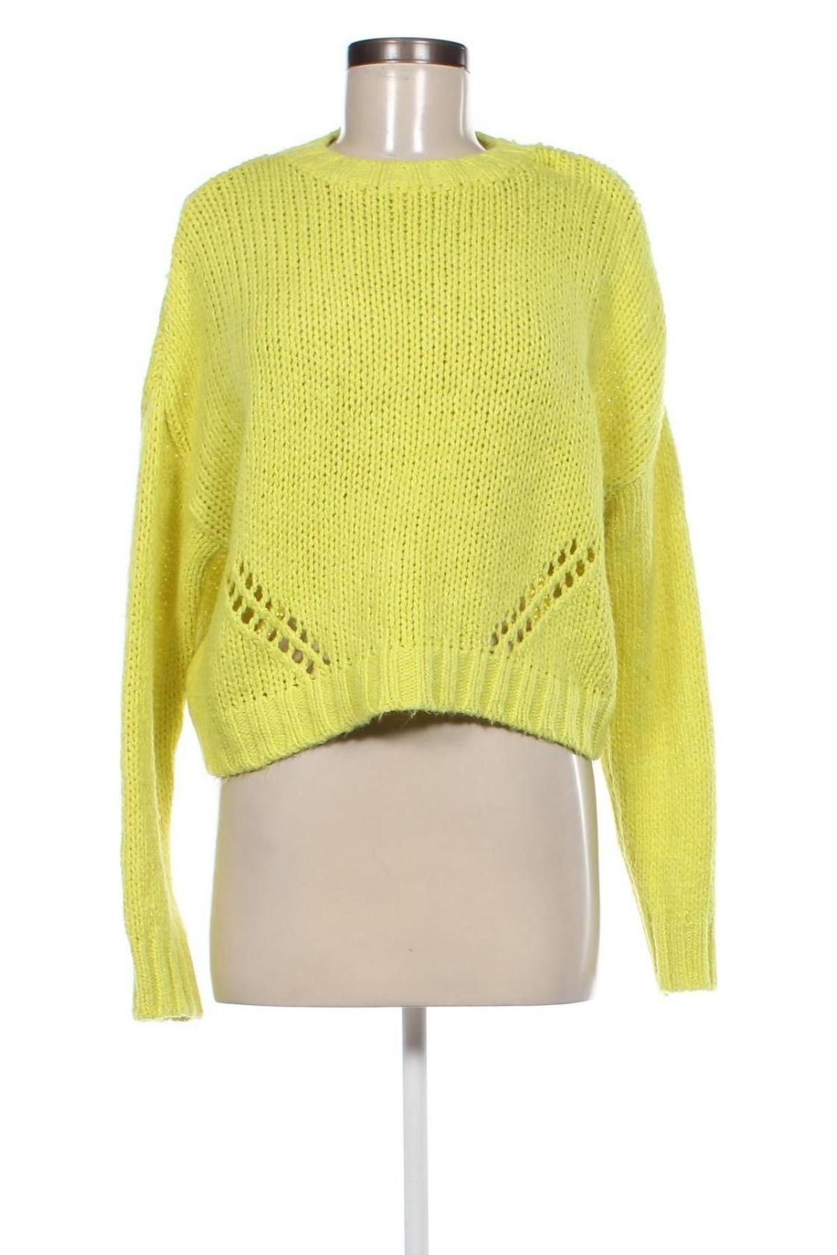 Damenpullover Bershka, Größe M, Farbe Gelb, Preis 9,99 €