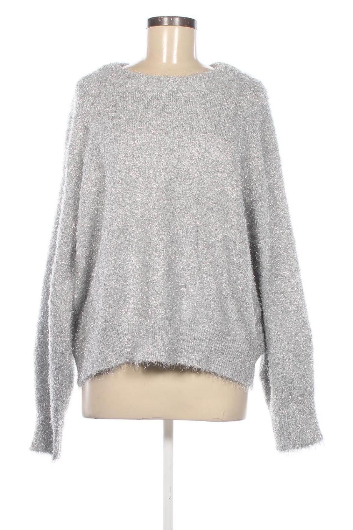 Damenpullover H&M, Größe L, Farbe Silber, Preis € 9,49