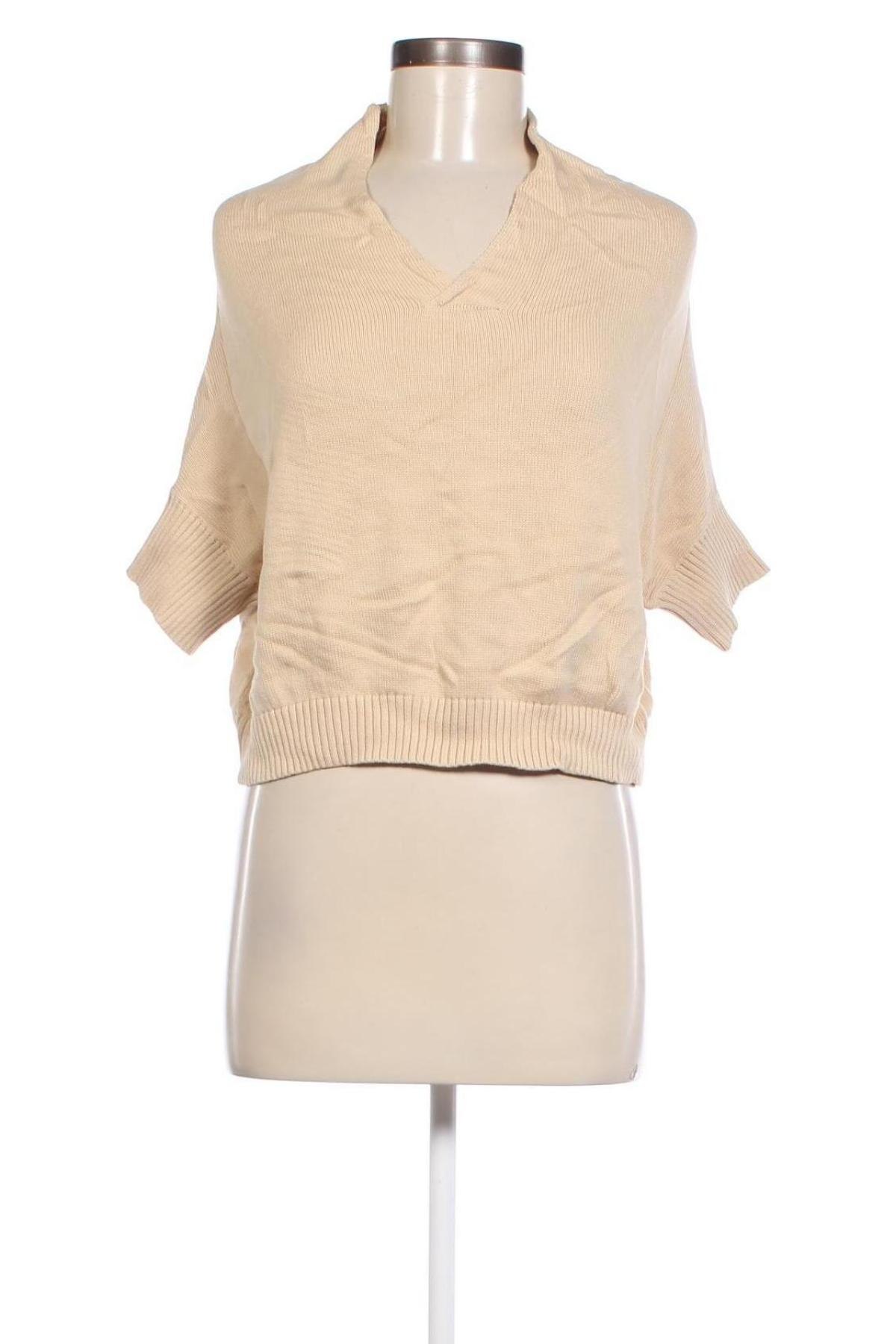 Damenpullover SANS & SANS, Größe XS, Farbe Beige, Preis 28,79 €