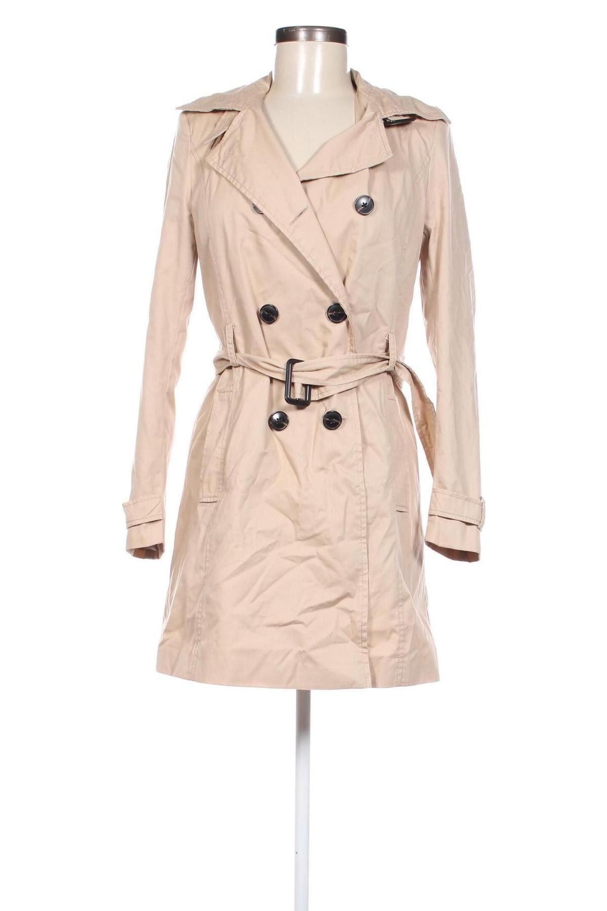 Trench de femei Stradivarius, Mărime S, Culoare Bej, Preț 89,99 Lei