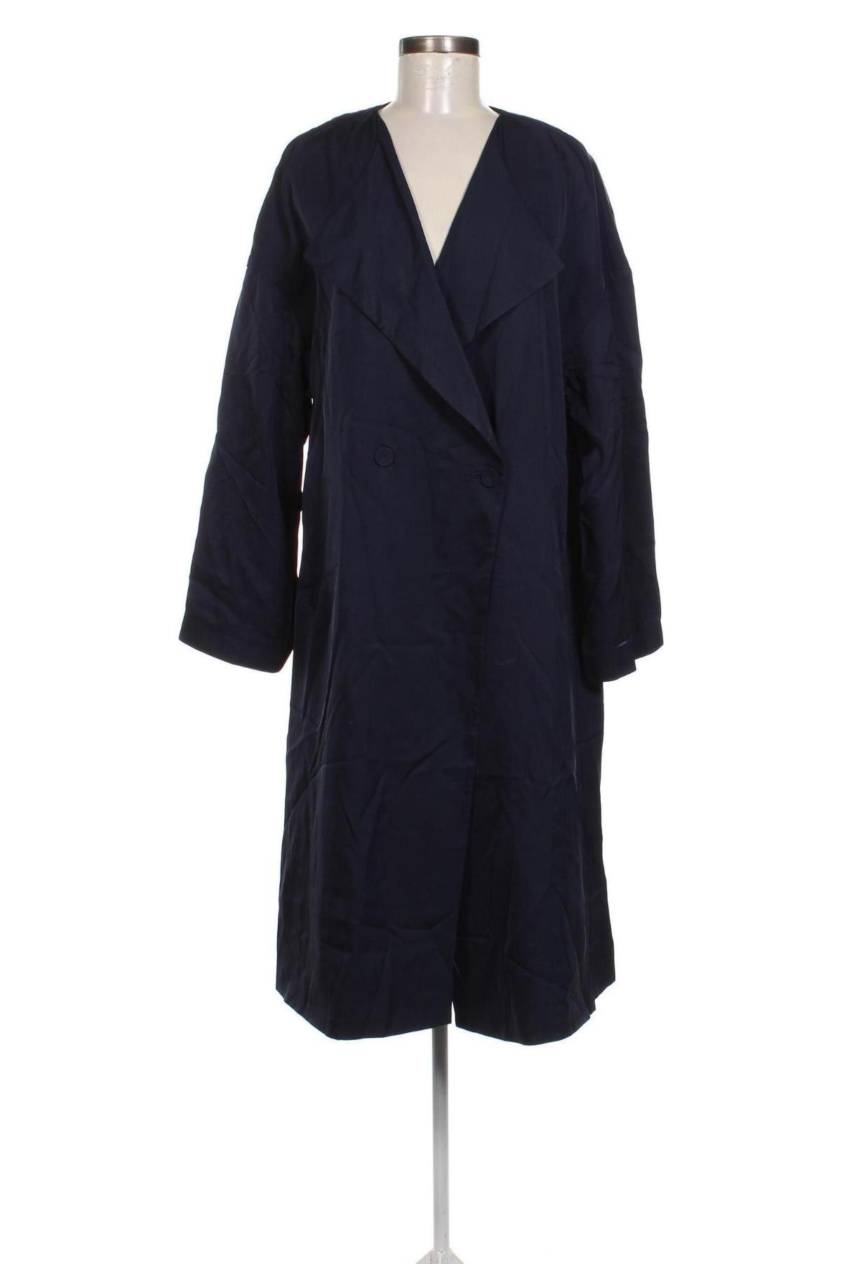 Damen Trenchcoat Vero Moda, Größe L, Farbe Blau, Preis 55,24 €