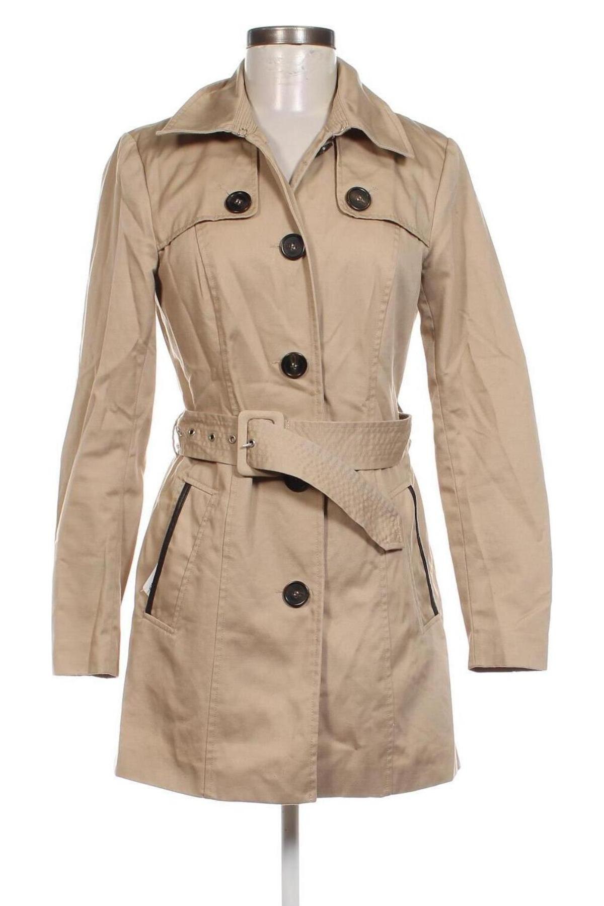 Damen Trench Coat Vero Moda, Größe S, Farbe Beige, Preis € 15,99