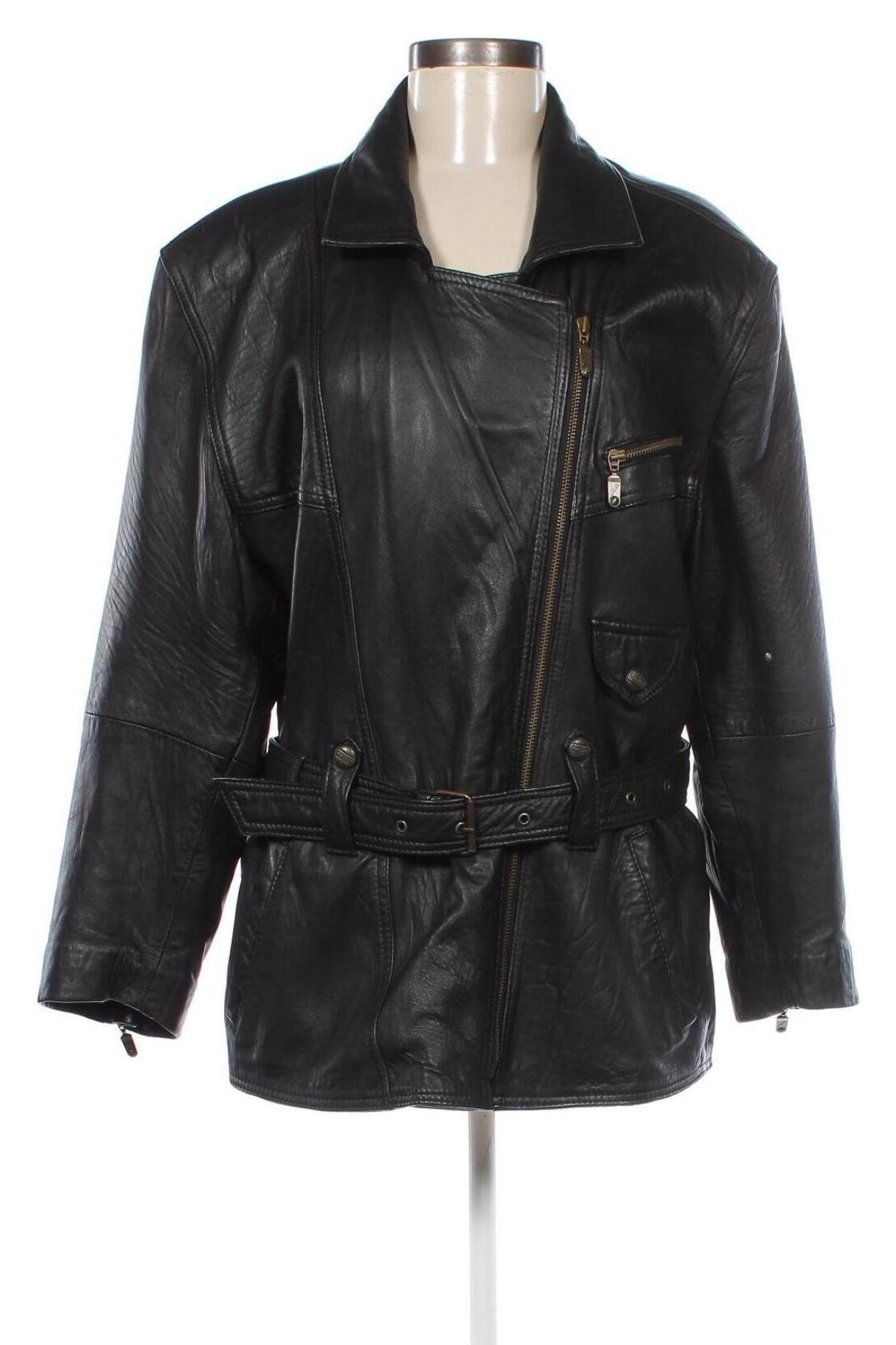 Damen Lederjacke, Größe M, Farbe Schwarz, Preis 61,07 €