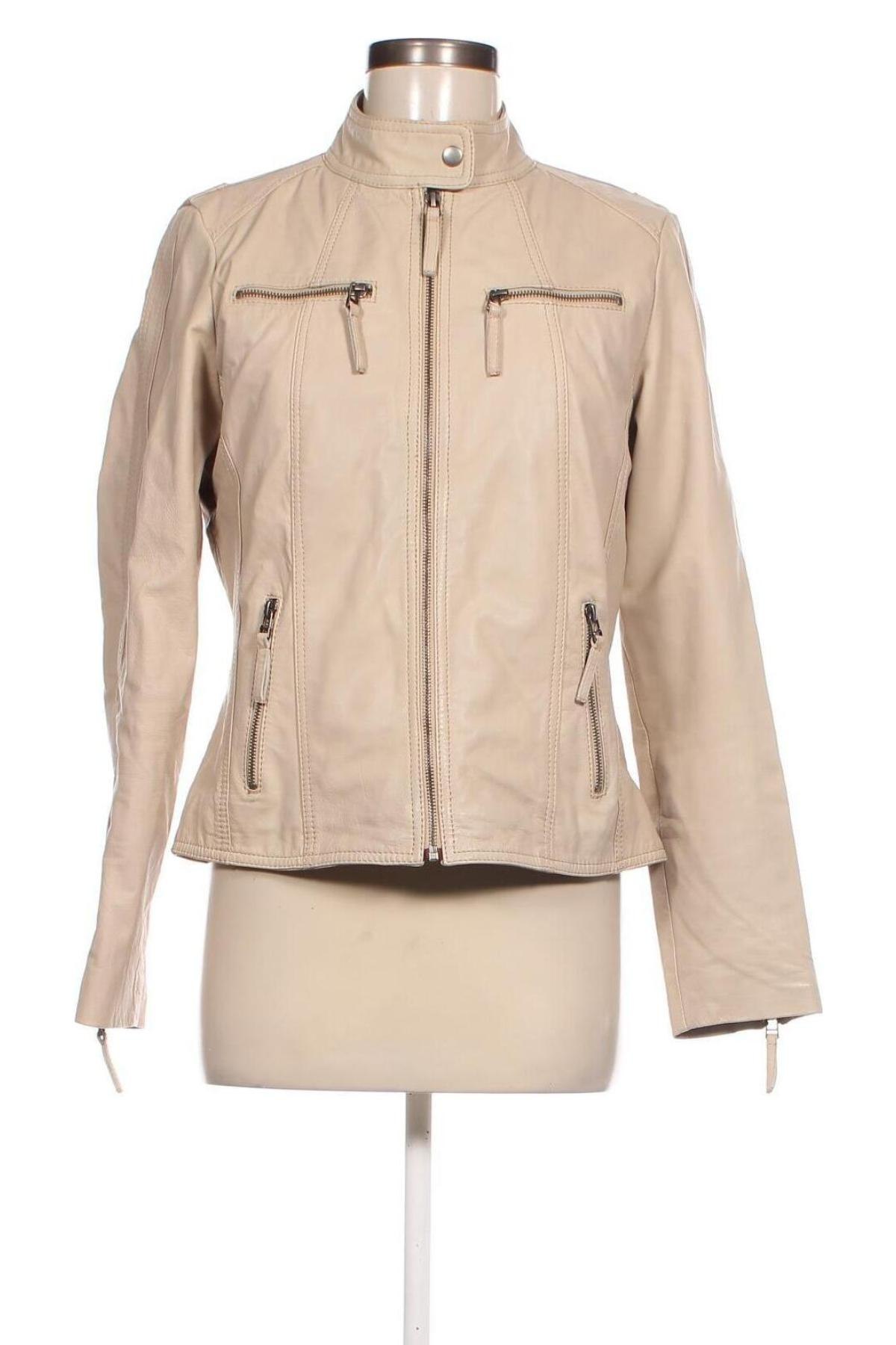 Damen Lederjacke 7 Eleven, Größe M, Farbe Beige, Preis € 35,49