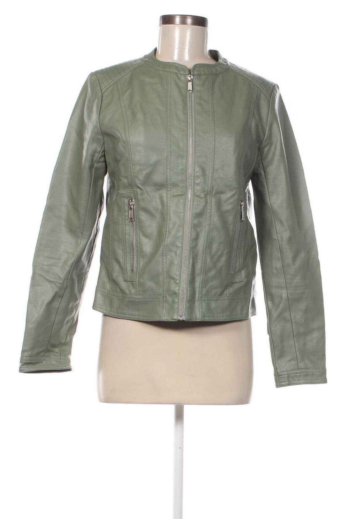 Damen Lederjacke B.Young, Größe M, Farbe Grün, Preis € 16,99