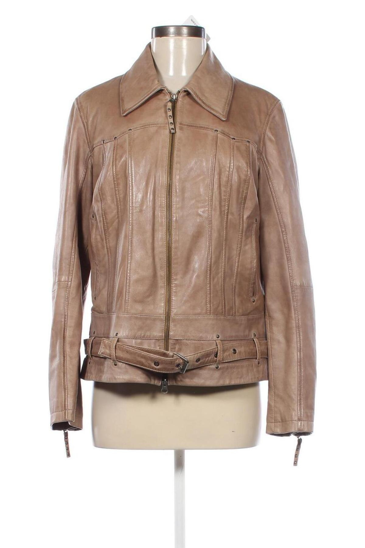 Damen Lederjacke Heine, Größe L, Farbe Braun, Preis € 68,49