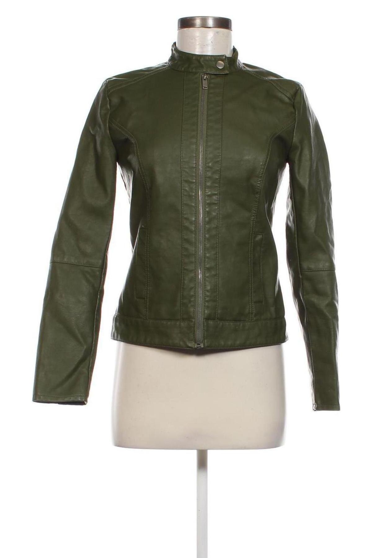 Damen Lederjacke Jacqueline De Yong, Größe XS, Farbe Grün, Preis € 64,99