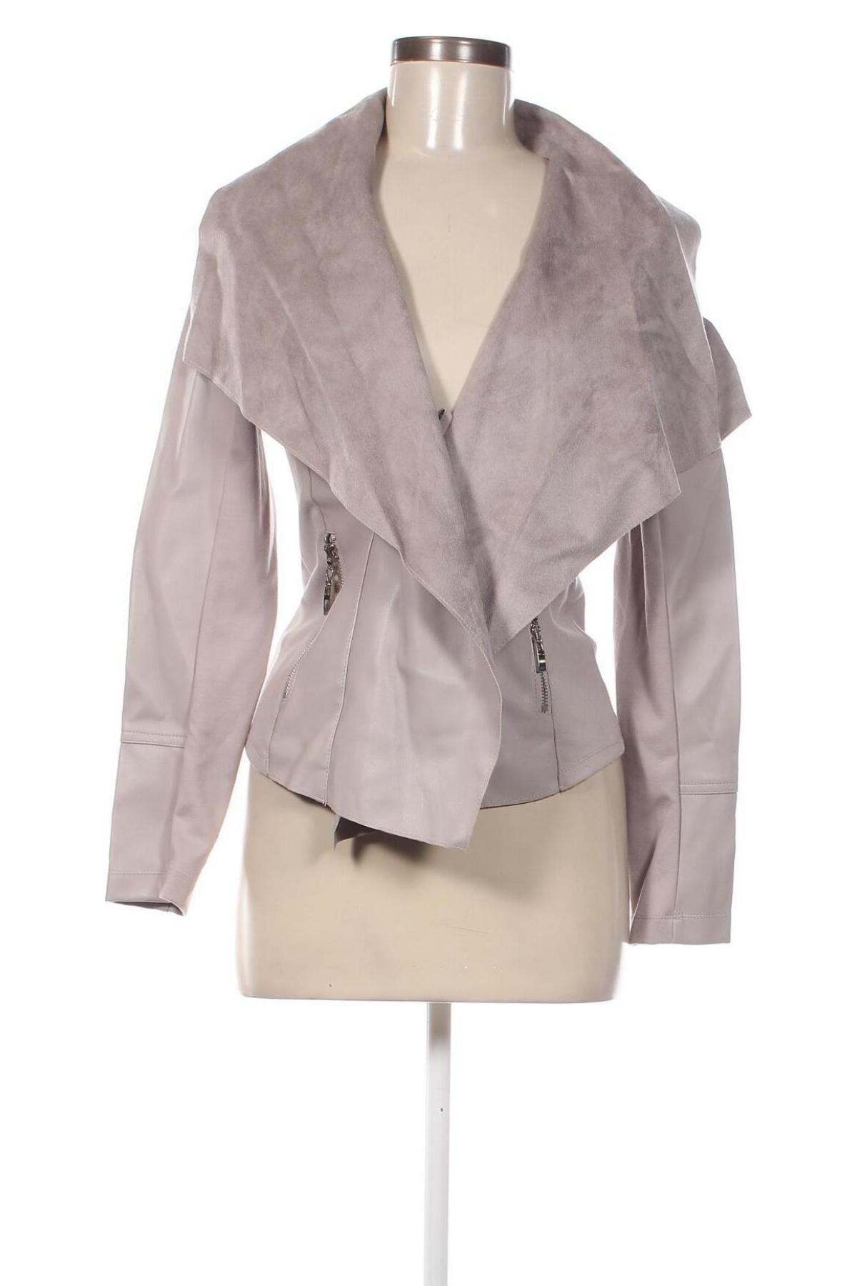 Damen Lederjacke Oviesse, Größe M, Farbe Grau, Preis € 40,79