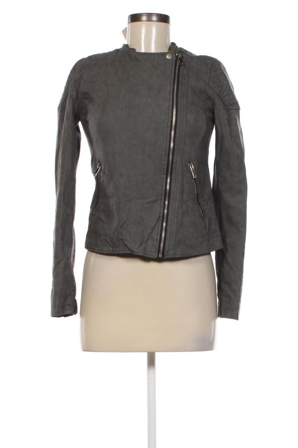 Damen Lederjacke Primark, Größe S, Farbe Grau, Preis 20,99 €