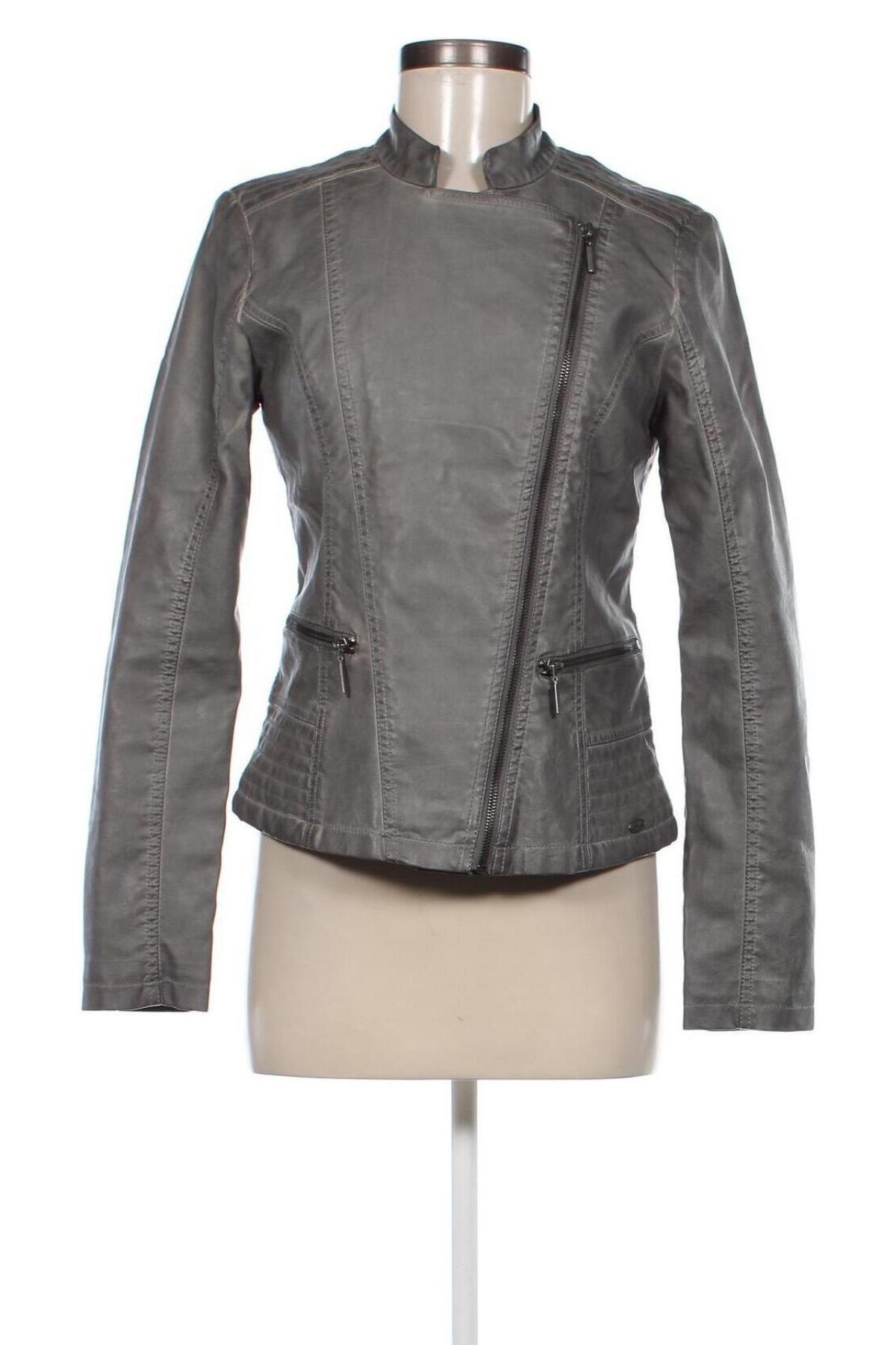 Damen Lederjacke Tom Tailor, Größe S, Farbe Grau, Preis 14,18 €