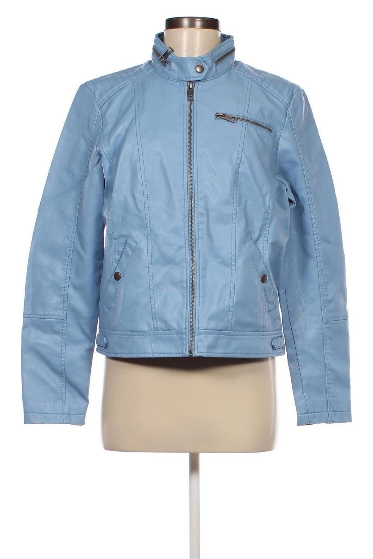 Damen Lederjacke Vero Moda, Größe XL, Farbe Blau, Preis € 28,79