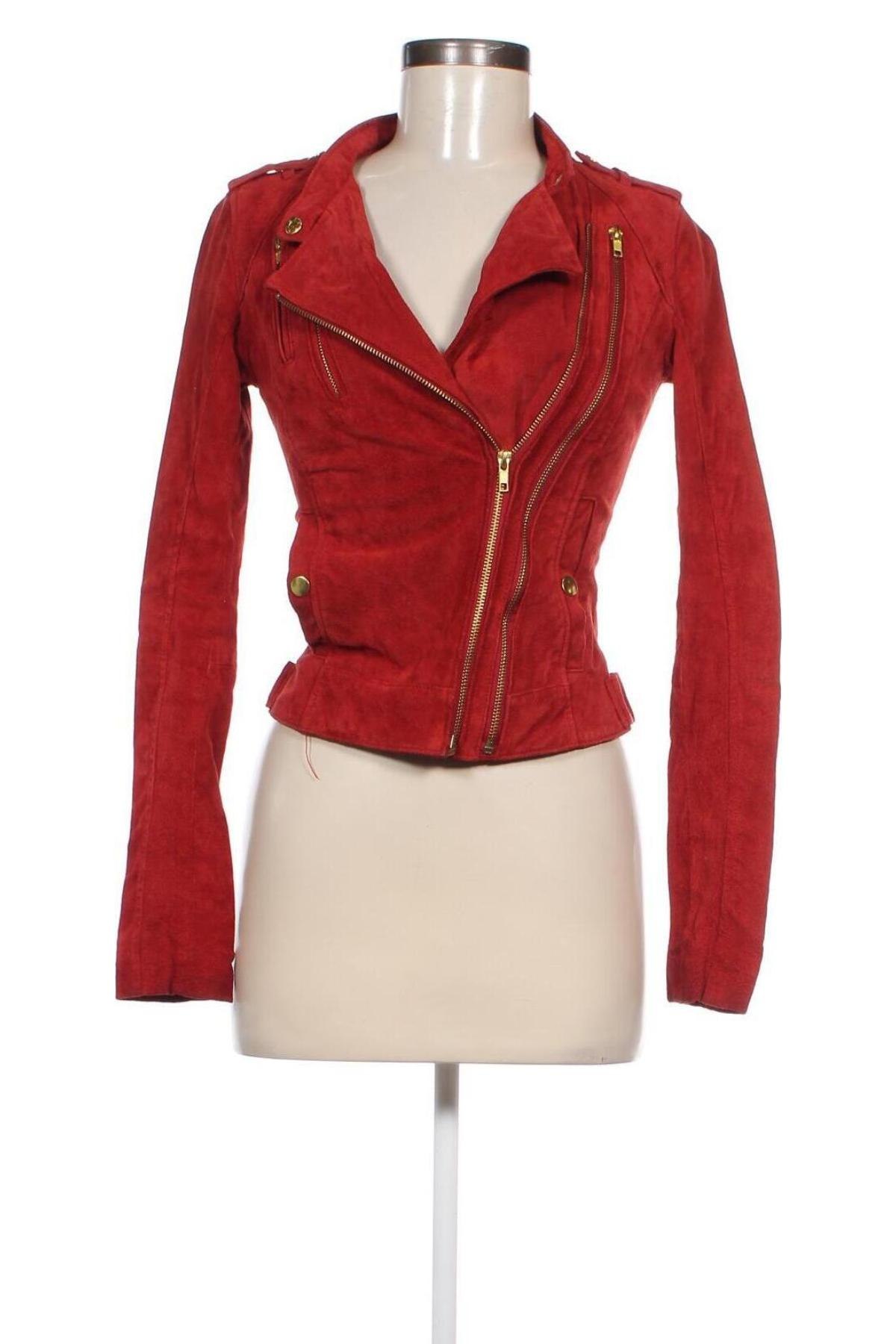 Damen Lederjacke Vero Moda, Größe XS, Farbe Rot, Preis € 46,99