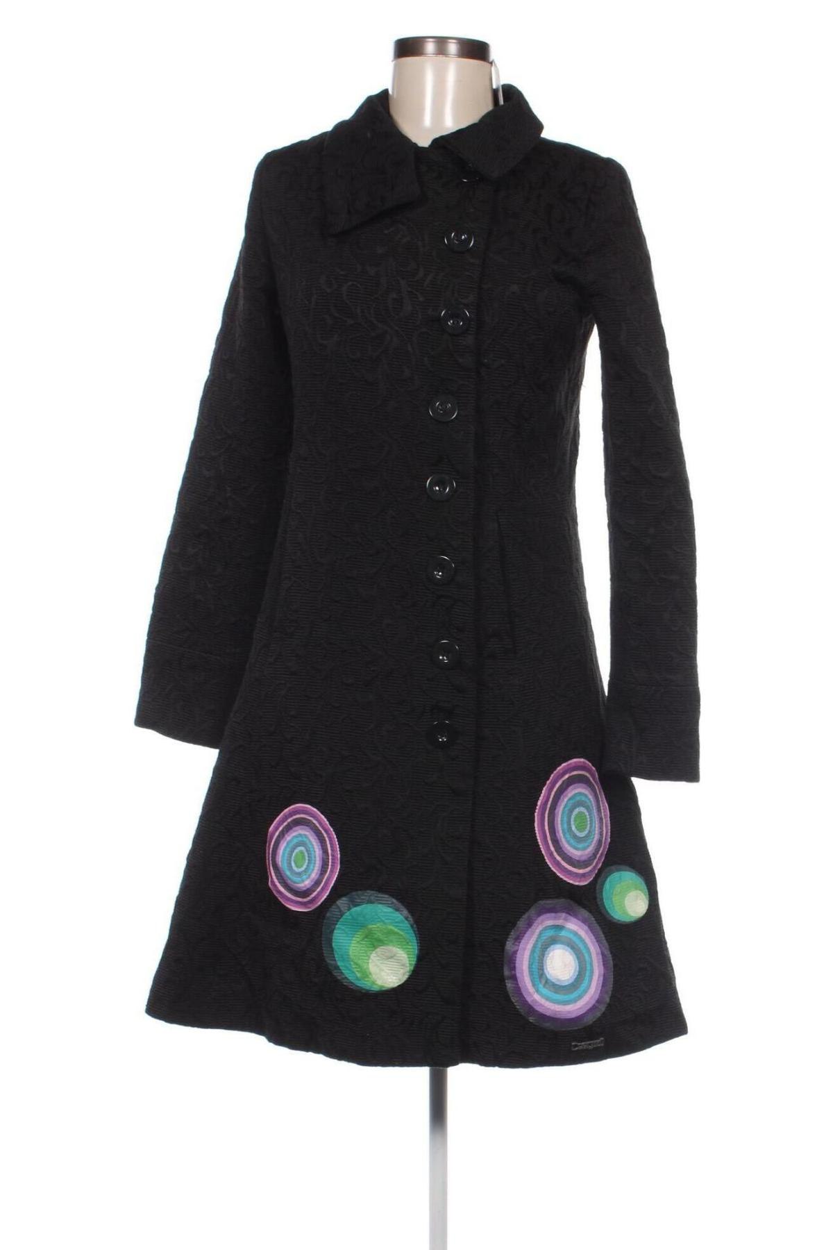 Dámsky kabát  Desigual, Veľkosť S, Farba Čierna, Cena  85,95 €