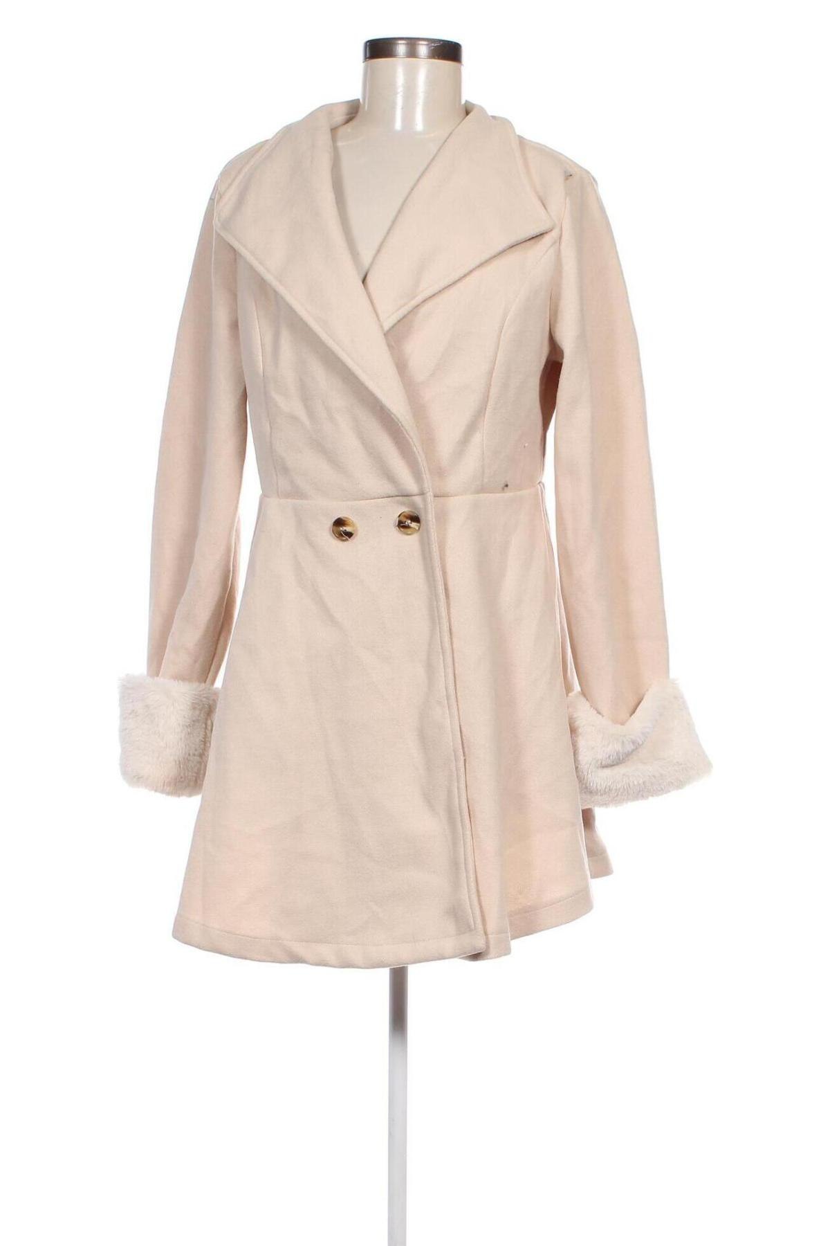 Damenmantel SHEIN, Größe L, Farbe Beige, Preis € 14,49