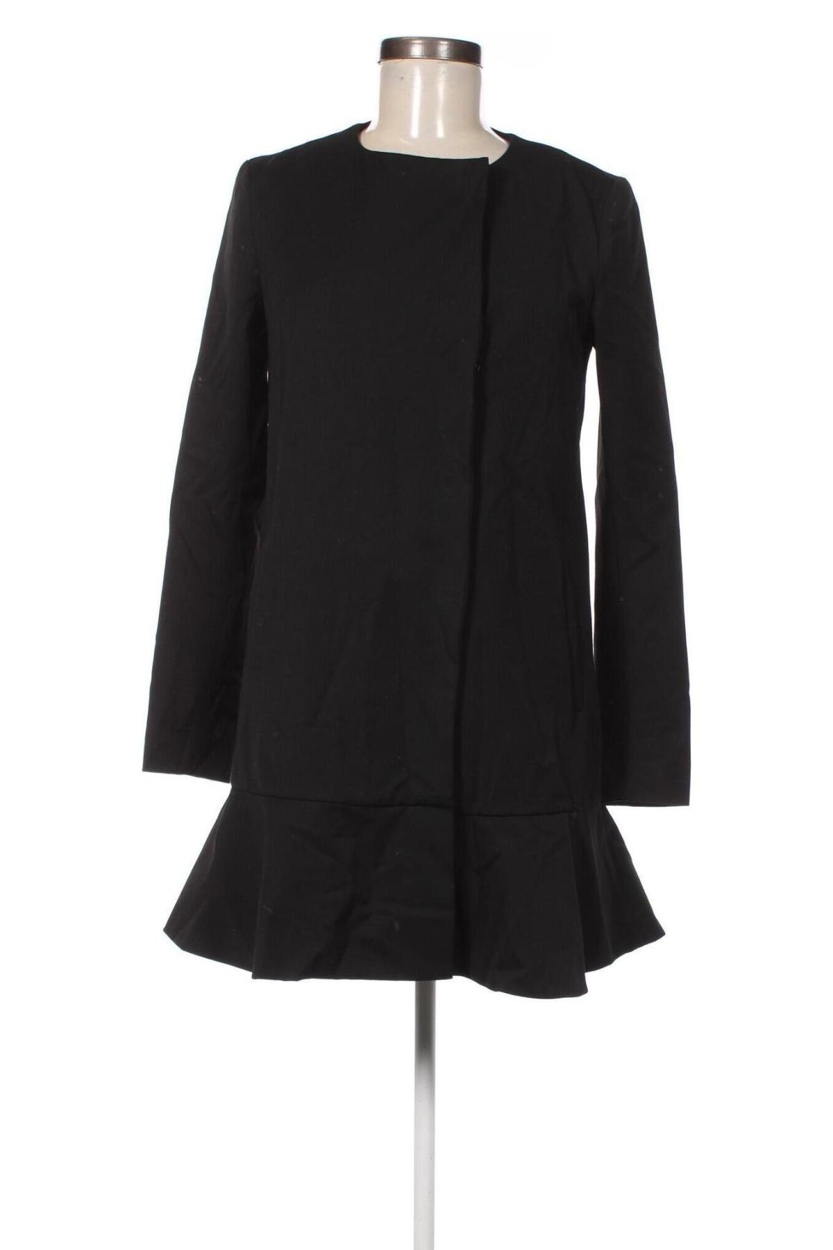 Palton de femei Stradivarius, Mărime S, Culoare Negru, Preț 190,99 Lei