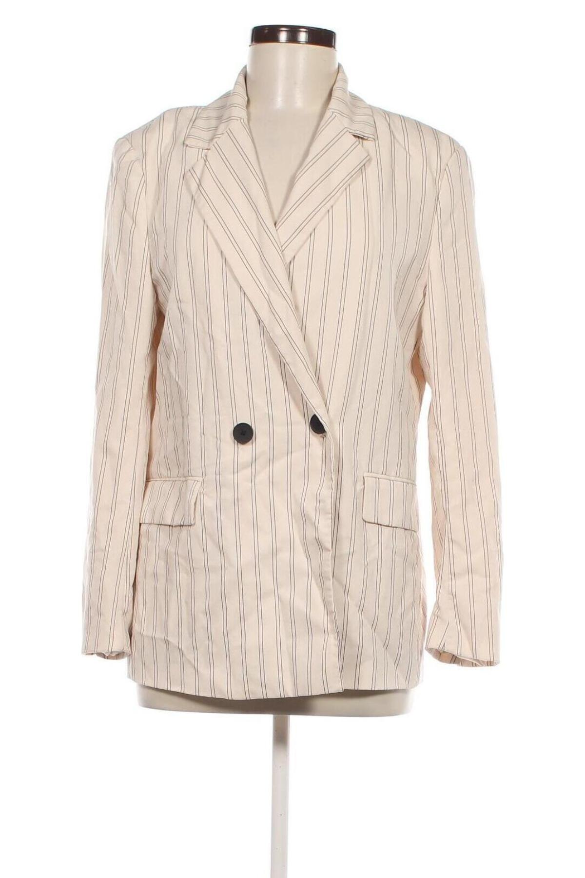 Damen Blazer Bershka, Größe M, Farbe Beige, Preis 13,99 €