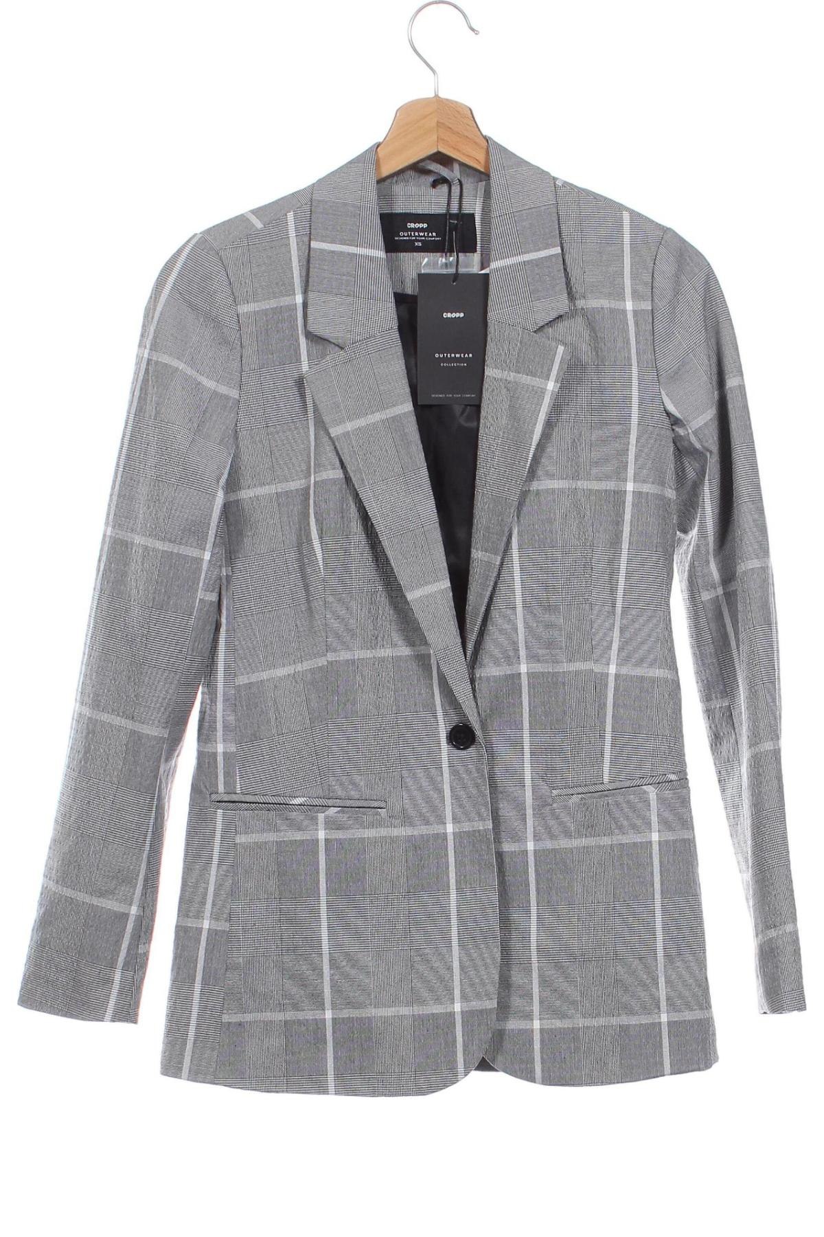 Damen Blazer Cropp, Größe XS, Farbe Grau, Preis € 60,49