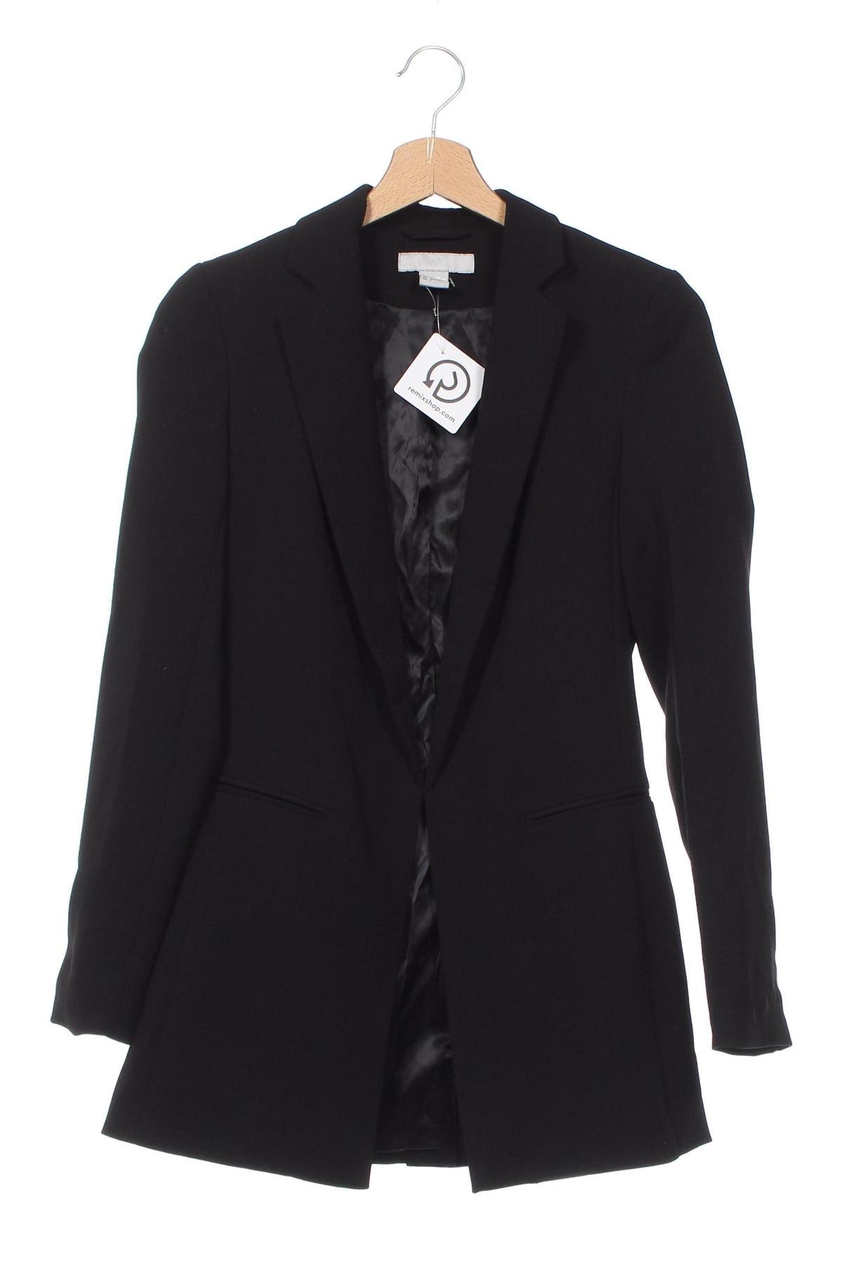 Damen Blazer H&M, Größe XXS, Farbe Schwarz, Preis € 24,46