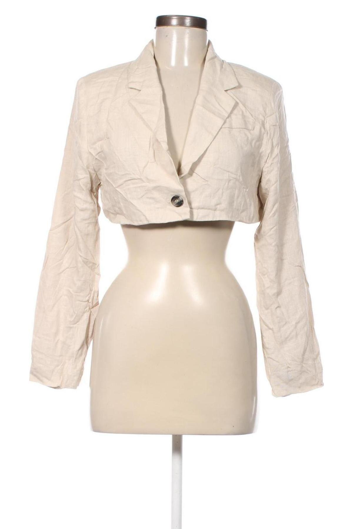 Damen Blazer H&M Divided, Größe S, Farbe Beige, Preis 13,99 €