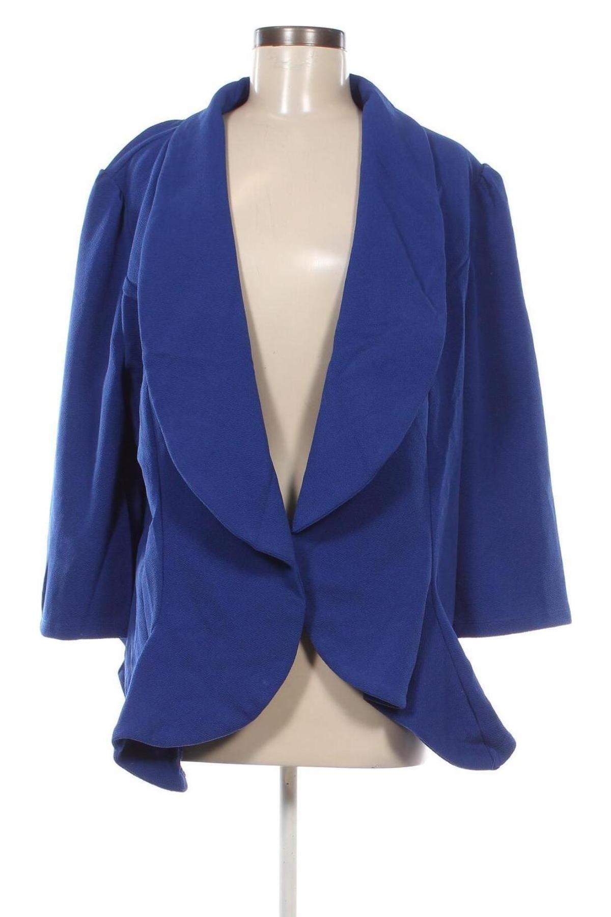 Damen Blazer SHEIN, Größe 4XL, Farbe Blau, Preis 13,99 €