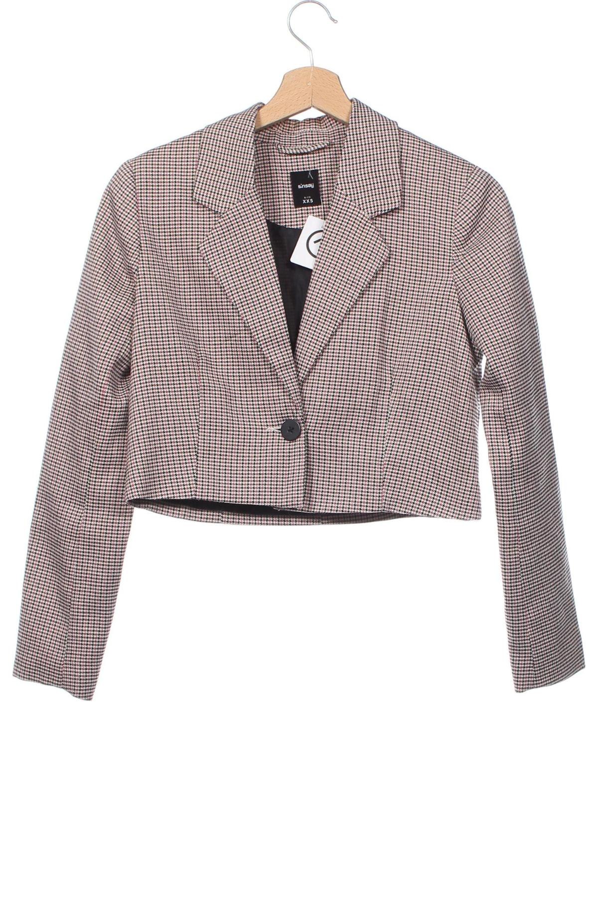 Damen Blazer Sinsay, Größe XXS, Farbe Mehrfarbig, Preis 46,65 €