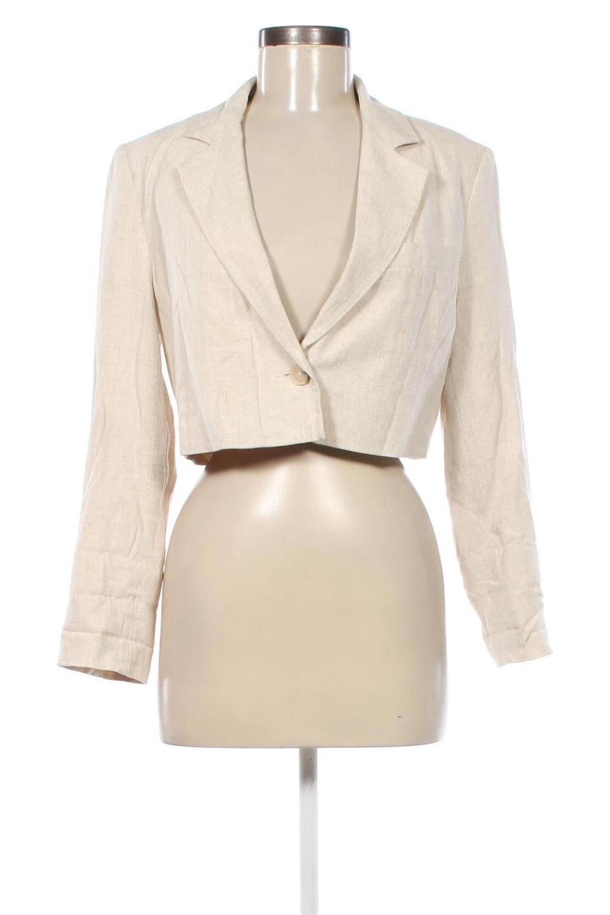 Damen Blazer Stradivarius, Größe S, Farbe Beige, Preis 15,99 €