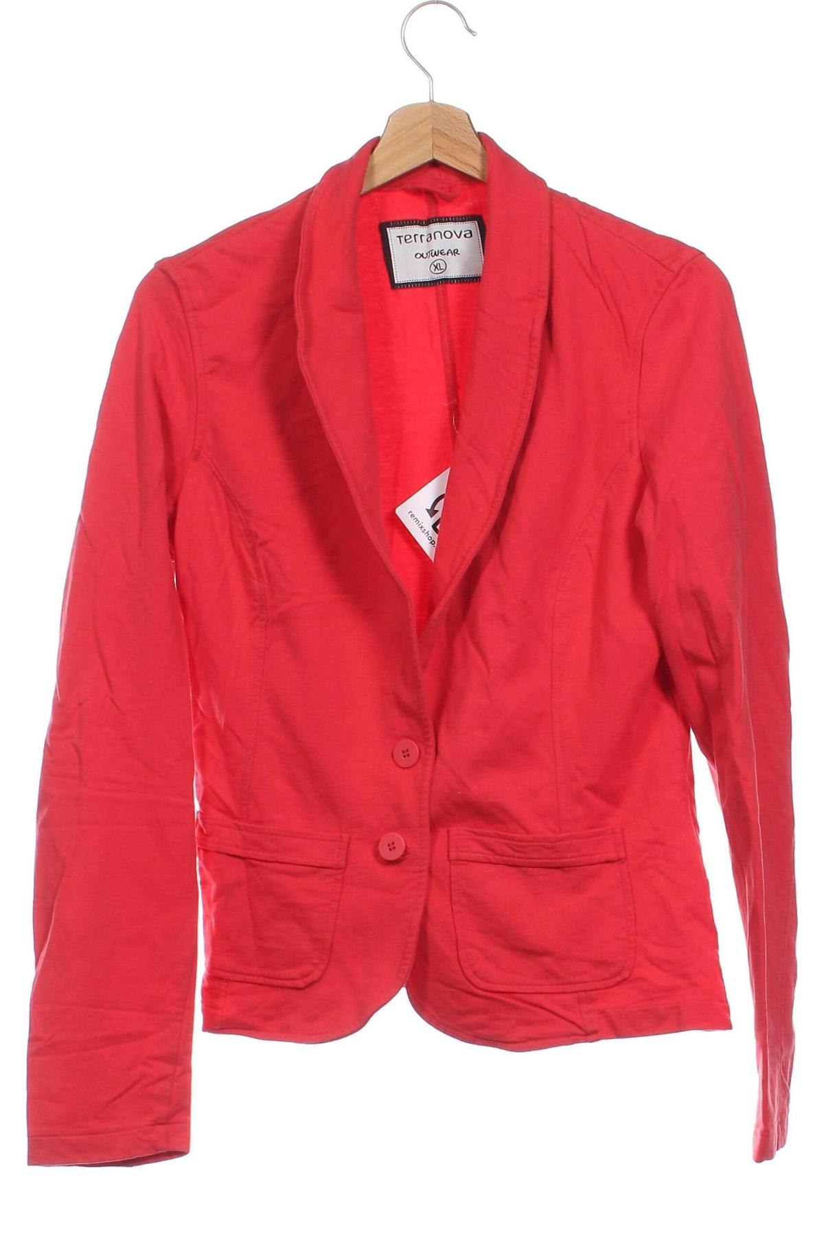 Damen Blazer Terranova, Größe XL, Farbe Rot, Preis € 12,49