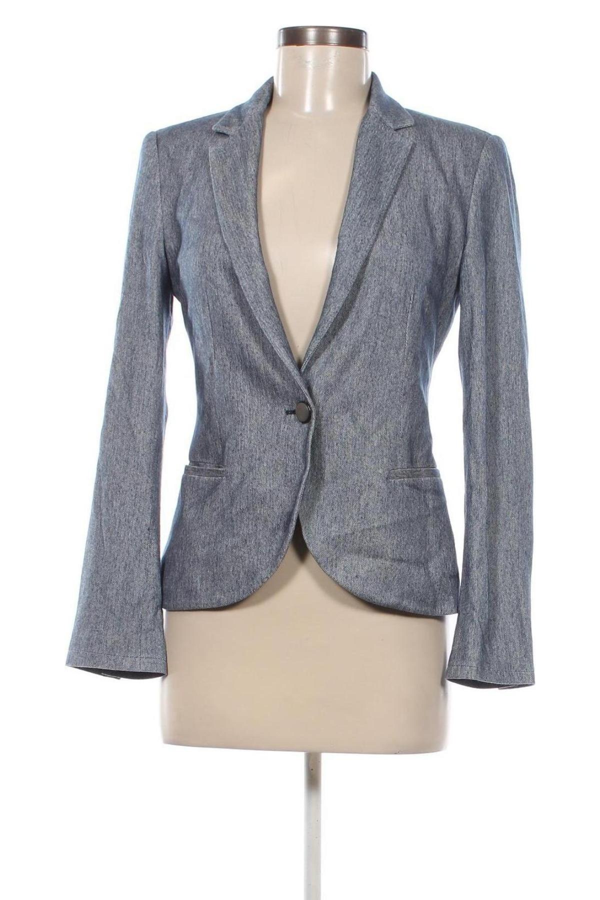 Damen Blazer Zara, Größe M, Farbe Blau, Preis 33,79 €