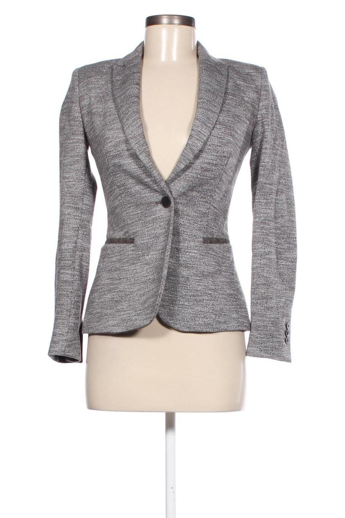 Damen Blazer Zara, Größe XS, Farbe Grau, Preis 33,79 €