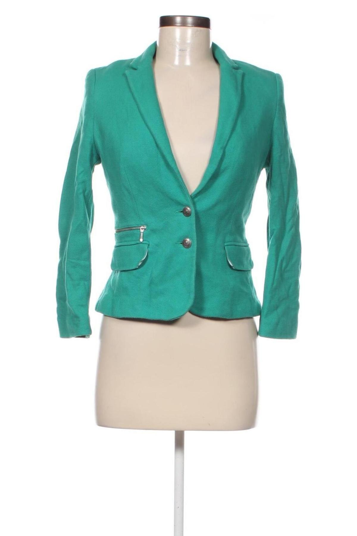 Sacou de femei Zara Trafaluc, Mărime M, Culoare Verde, Preț 134,99 Lei