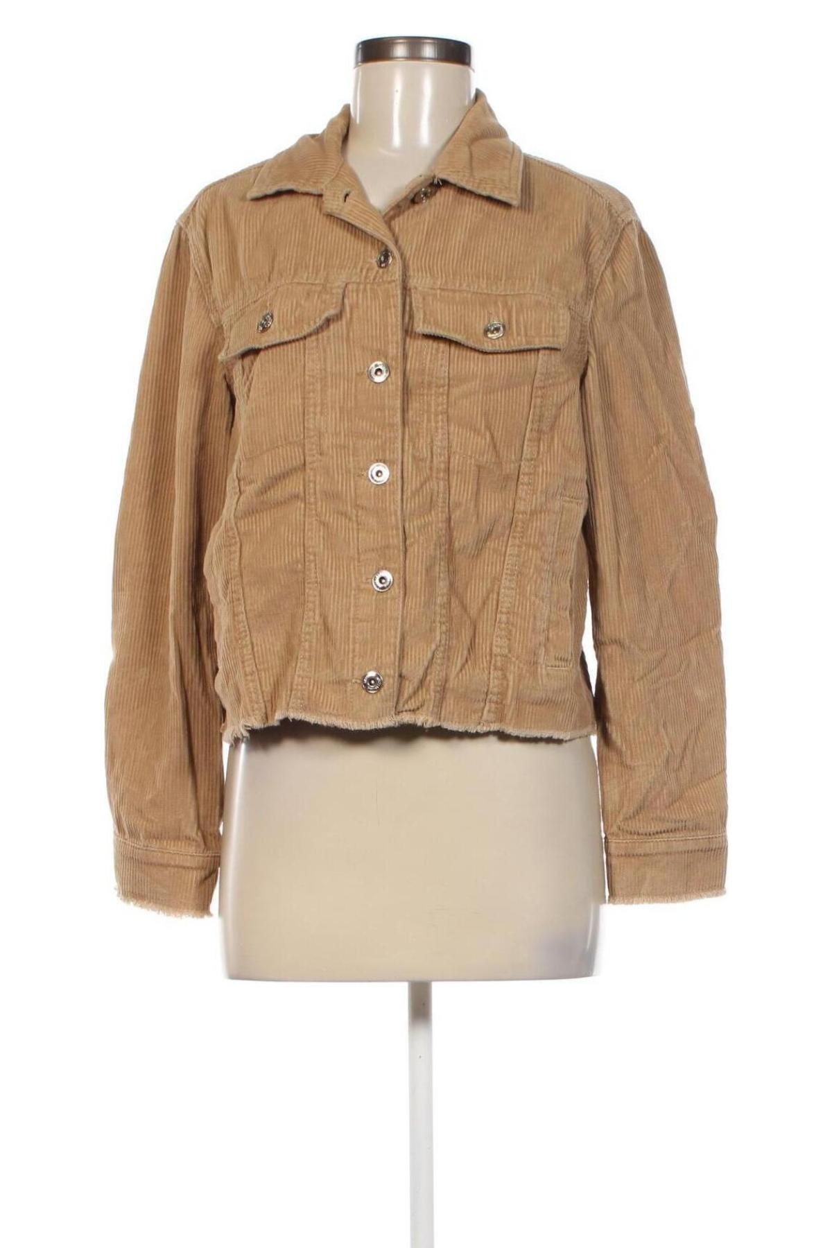 Damenjacke Bershka, Größe S, Farbe Beige, Preis € 16,99