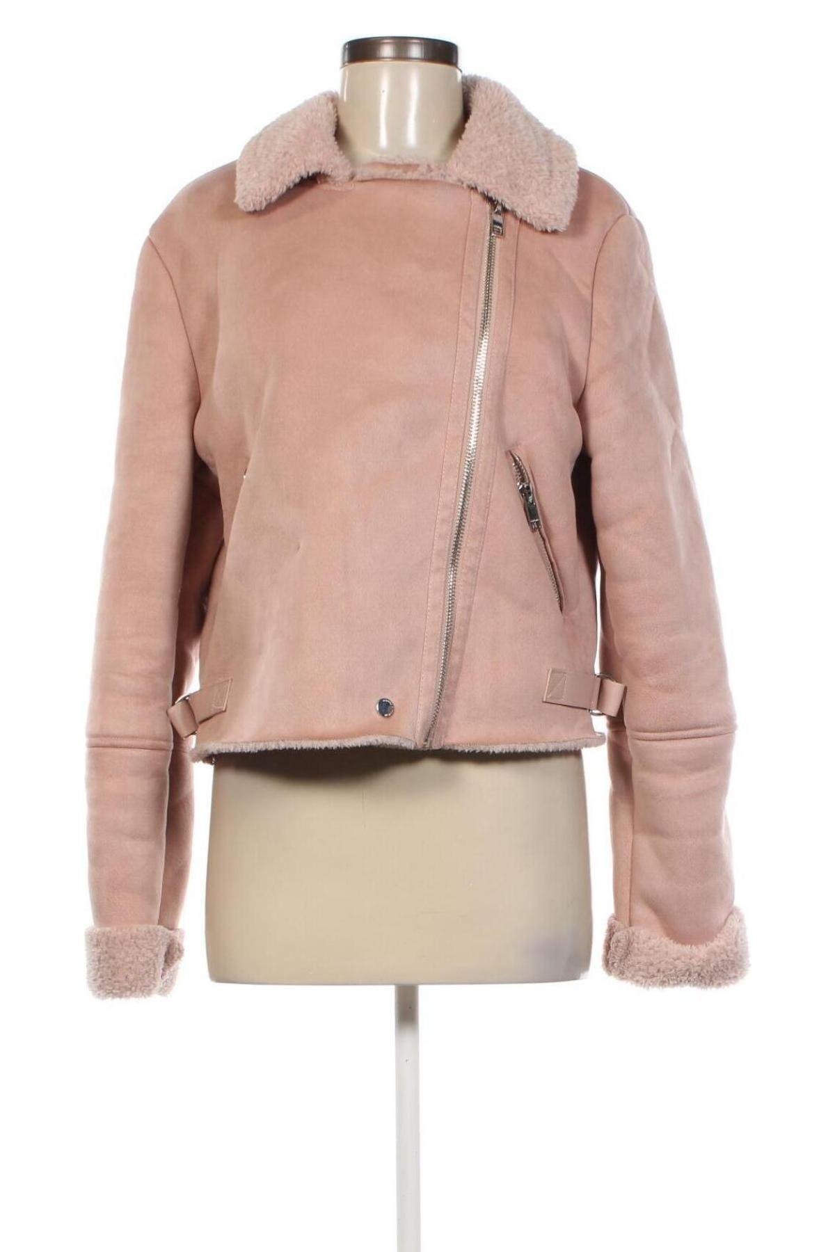 Damenjacke Bershka, Größe L, Farbe Aschrosa, Preis € 33,79