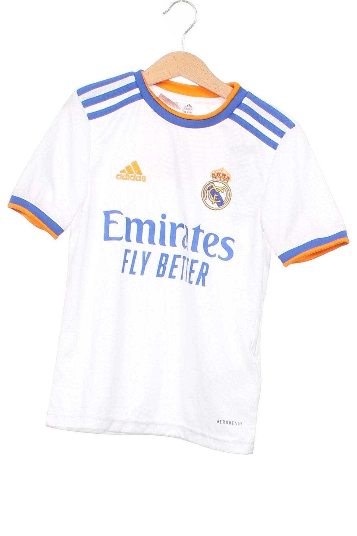 Kinder Shirt Adidas, Größe 7-8y/ 128-134 cm, Farbe Weiß, Preis € 12,49